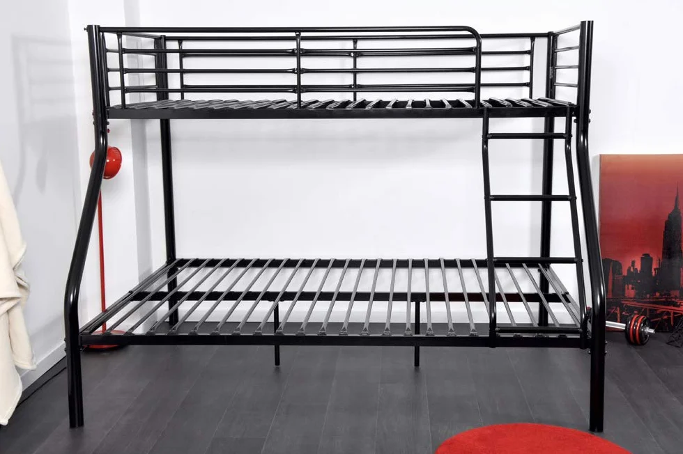 Litera Jorge Medidas Cama Matrimonio Inferior + Individual Superior Metal Epoxy Literas
