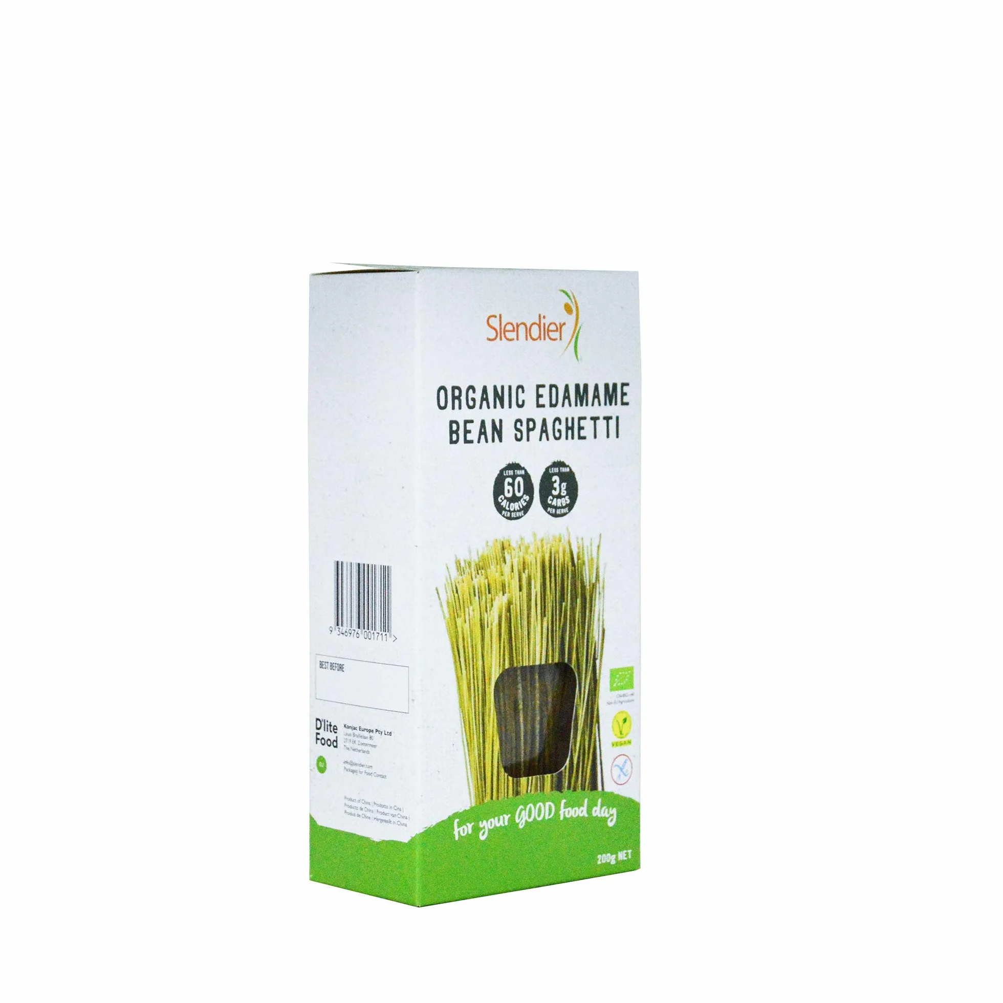 Slendier Espagueti de edamame orgánico 200g
