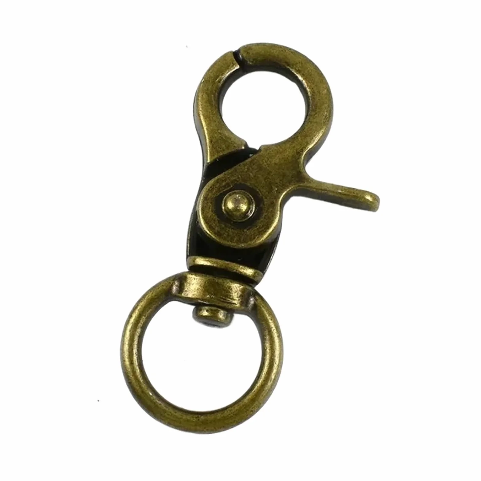 Ganchos De Metal Giratorio 5/10/20/30/40/50Pcs 10/13mm Small Carabiners Metal Buckles For Bag Strap Collar Swivel Lobster Clasp(Bronze-13mm,40Pcs)