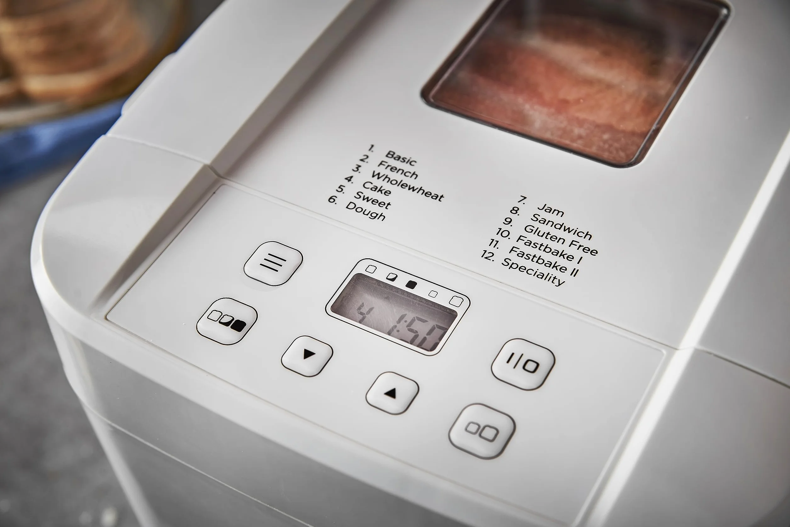 Russell Hobbs Panificadora de Pan, 12 programas, 3 niveles de corteza, compacto (temporizador, 2 tamaños pan de 750 g y 1.000 g, pan básico, integral, baguette y repostería), 27260-56