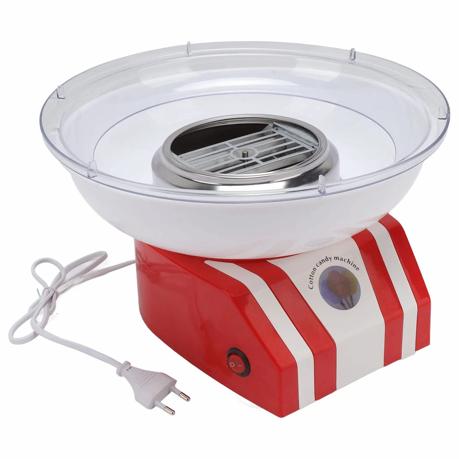 Máquina Eléctrica de Algodón de Azúcar con Potente Motor Completamente Automática para Fiestas de Cumpleaños Infantiles y Reuniones Familiares, Liviana y Fácil de Usar