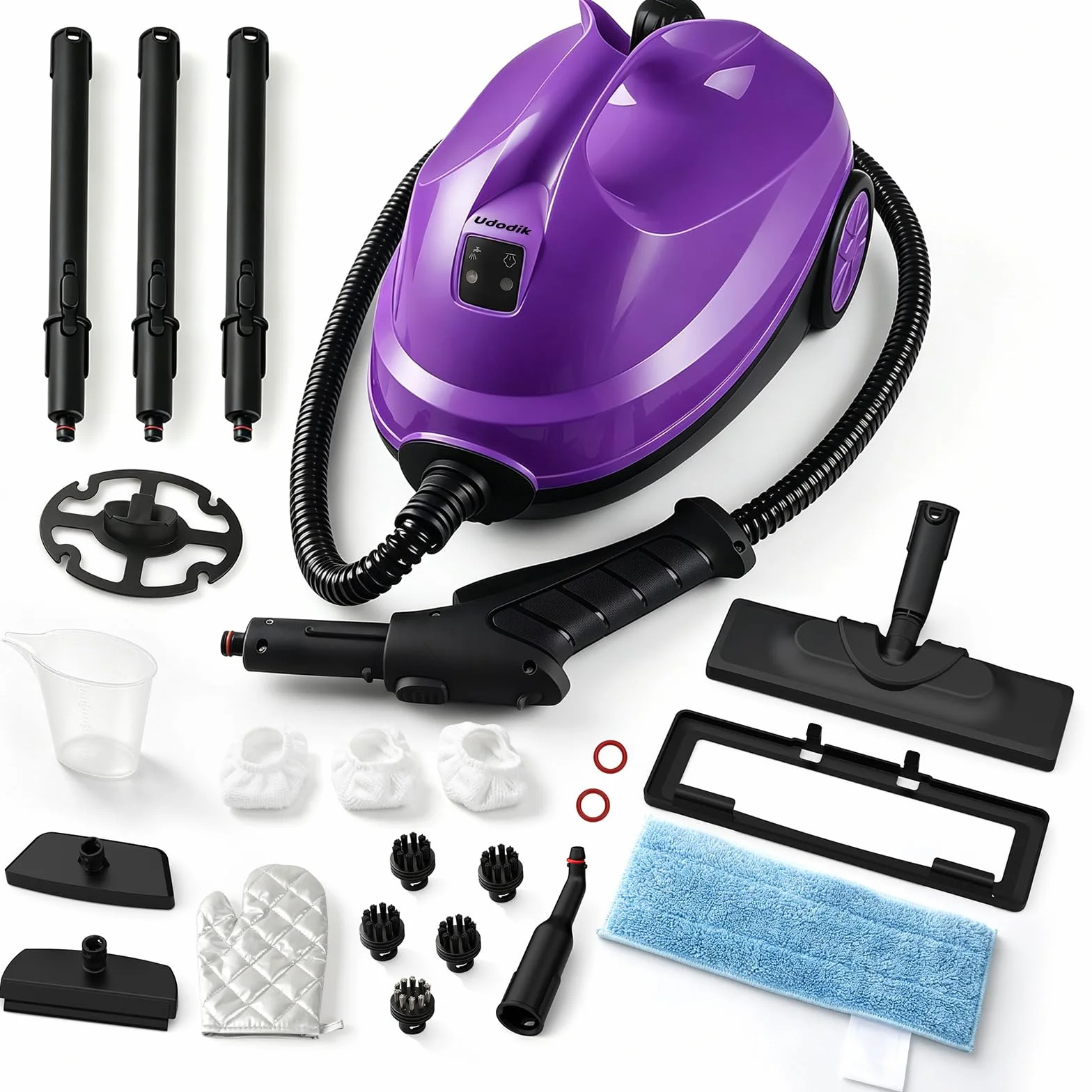 Limpiador a vapor, limpiador a vapor portátil para uso doméstico, adecuado para limpiar encimeras, azulejos de baño, suelos y sofás.