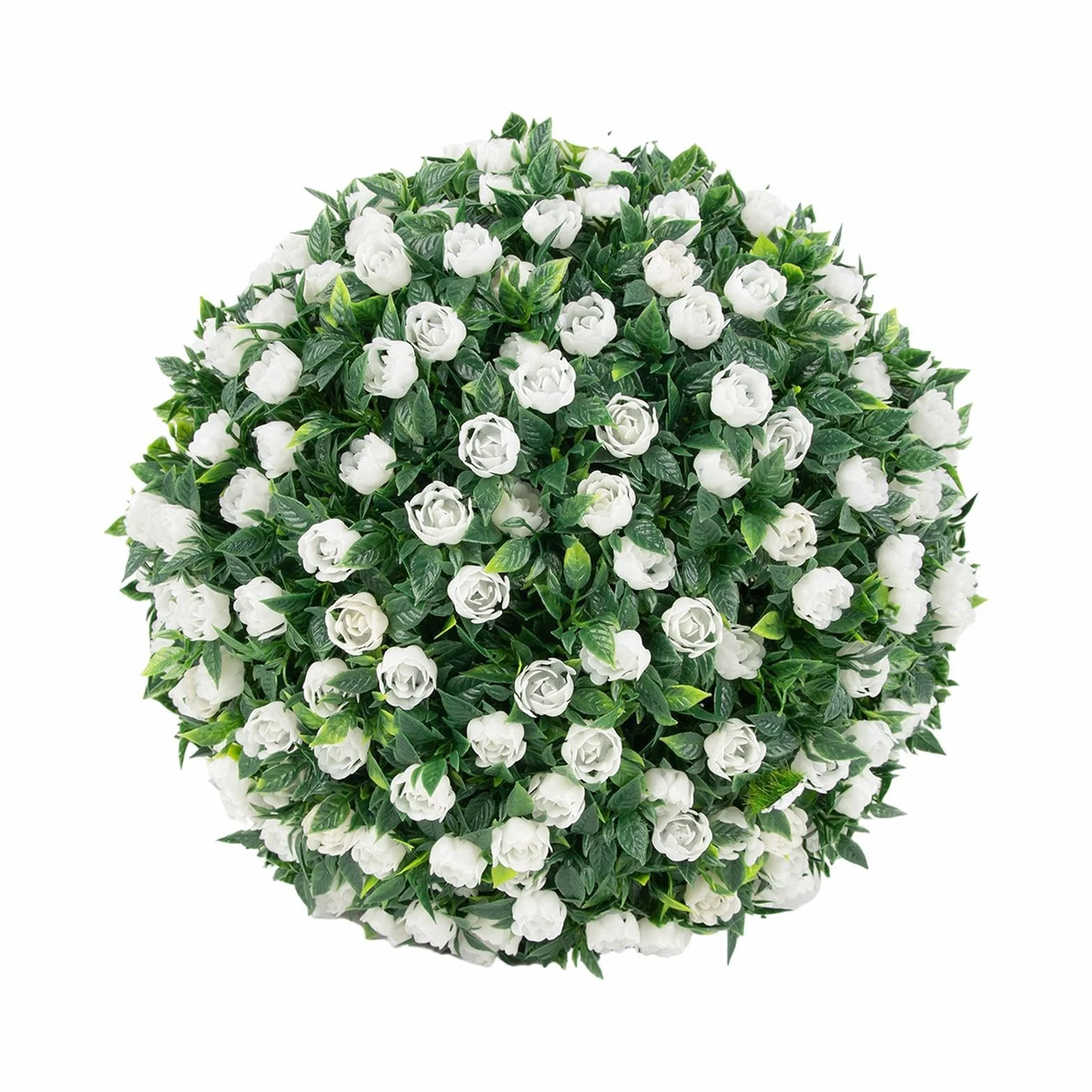 Bola Verde para balcón, 20 cm, Plantas Artificiales Decorativas para Exterior, Bola de Flores de PE, fácil Instalar y cuidar, topiarios Artificiales, decoración Techo, árbol, Estilo C