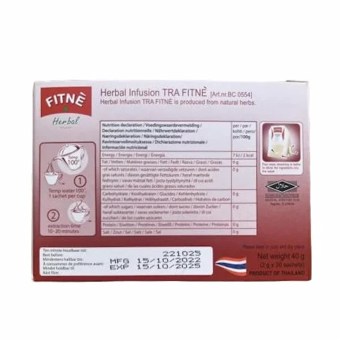 Té de Senna tailandés 6 x rojo Quemador de grasa Herbal desintoxicación Laxante metabolismo