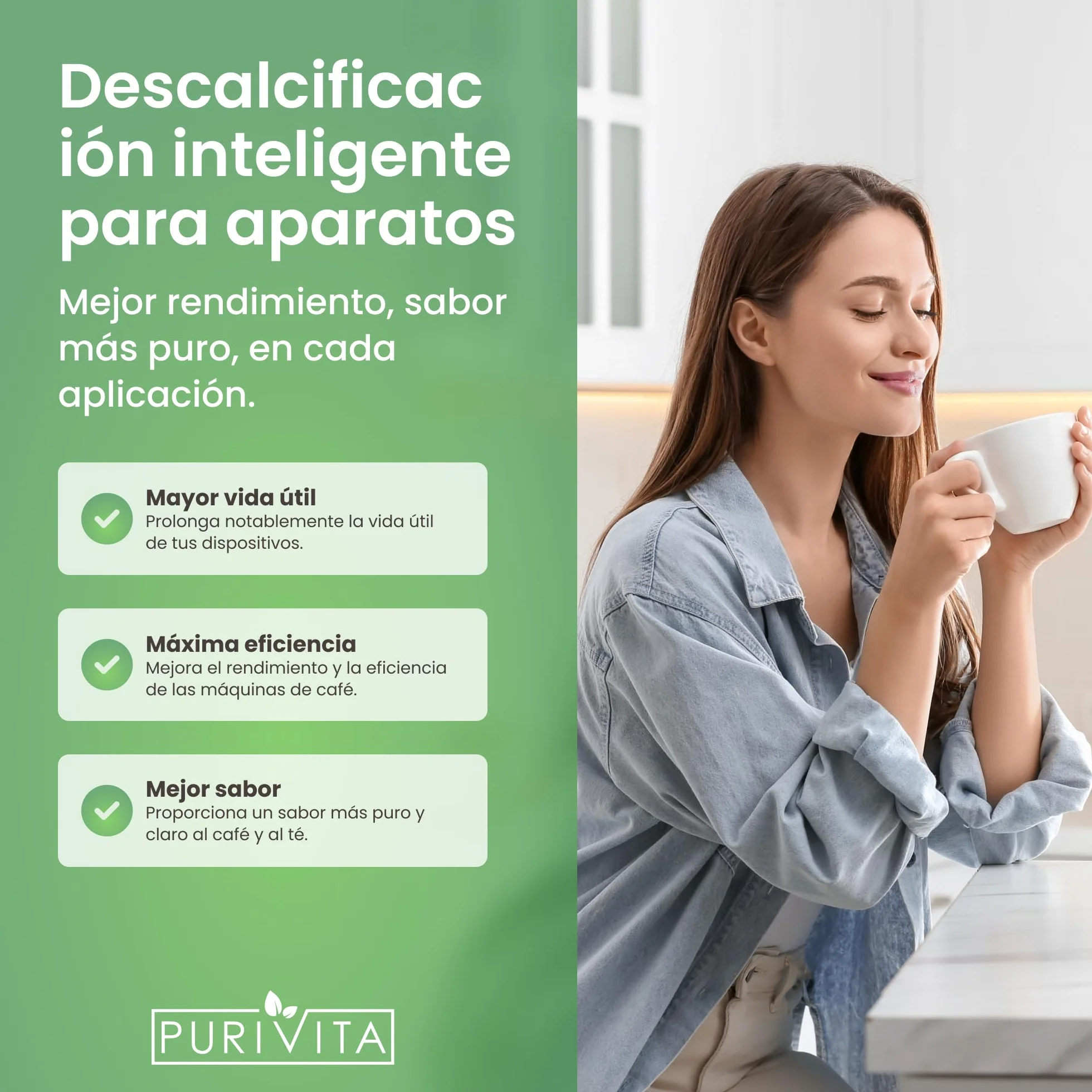 PURIVITA® Universal Descalcificador Máquinas de Café 500 ml Anticalcário Limpa Cafeteiras