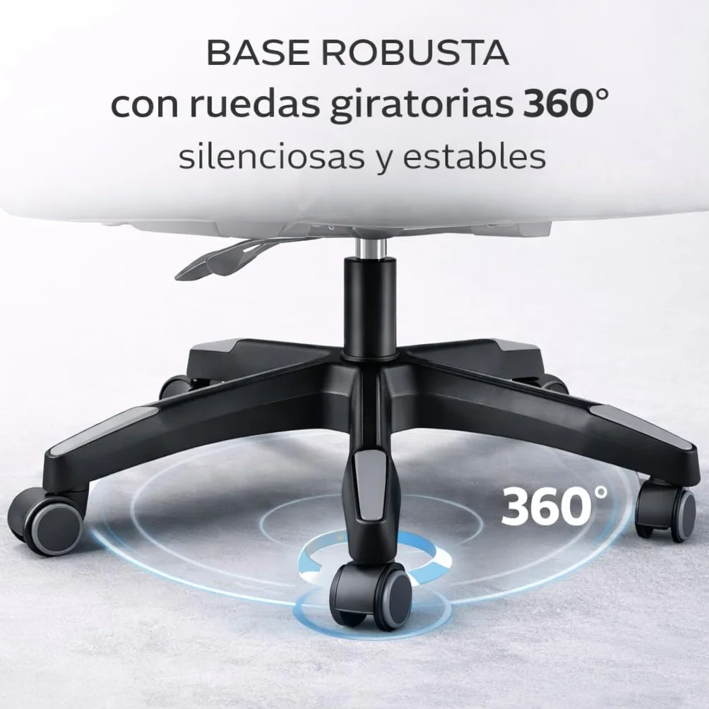 Silla Gaming Ergonómica Reclinable con Cojín Lumbar y Cervical, Altura Ajustable, Reposabrazos Acolchados, Ruedas 360°