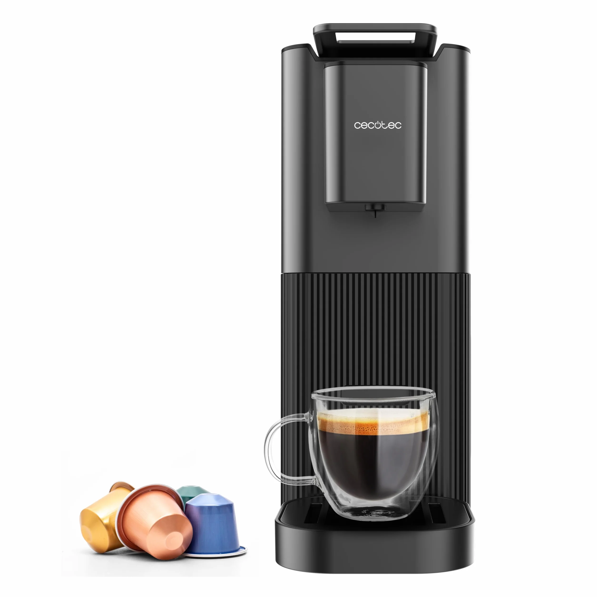 Cecotec Cafetera de Cápsula Power Caps 20, 1400W, 20 Bares, Compatible Nespresso, Depósito 700ml