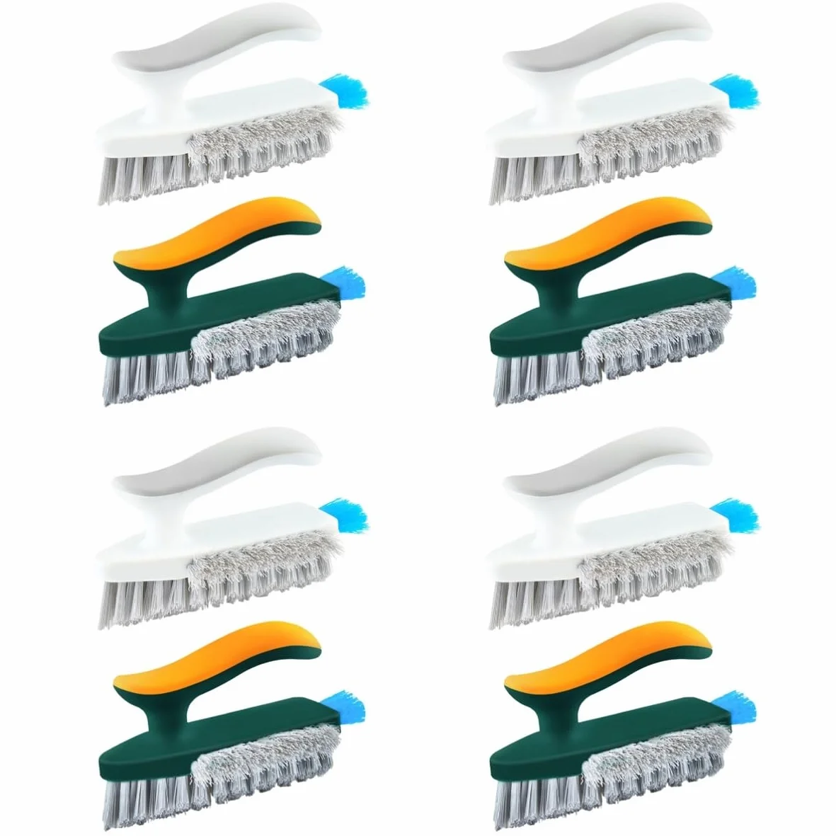 Alipis 8piezas Cepillo De Limpieza De Juntas y Esquinas Mango Ergonómico De Cepillo para Baño Dureza Alta para Azulejos y Grietas Duchas y Lavabos