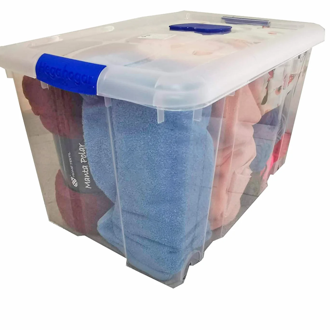 Acan Tradineur Pack de 2 Cajas de Almacenamiento 55 L 34,5 x 58,5 x 39,5 cm Plástico