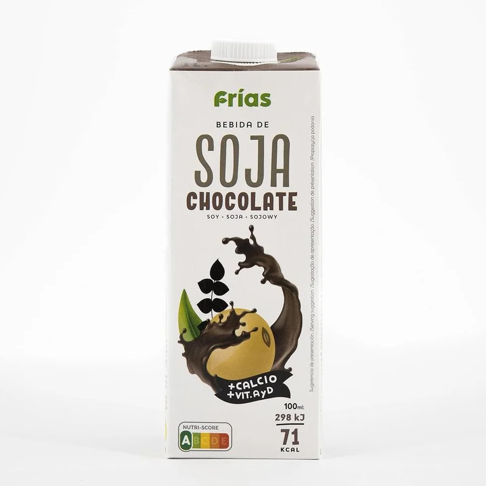 Frías Bebida Vegetal de Soja Chocolate Sin Gluten Sin Lactosa Pack 6 Unidades 1L Vegana