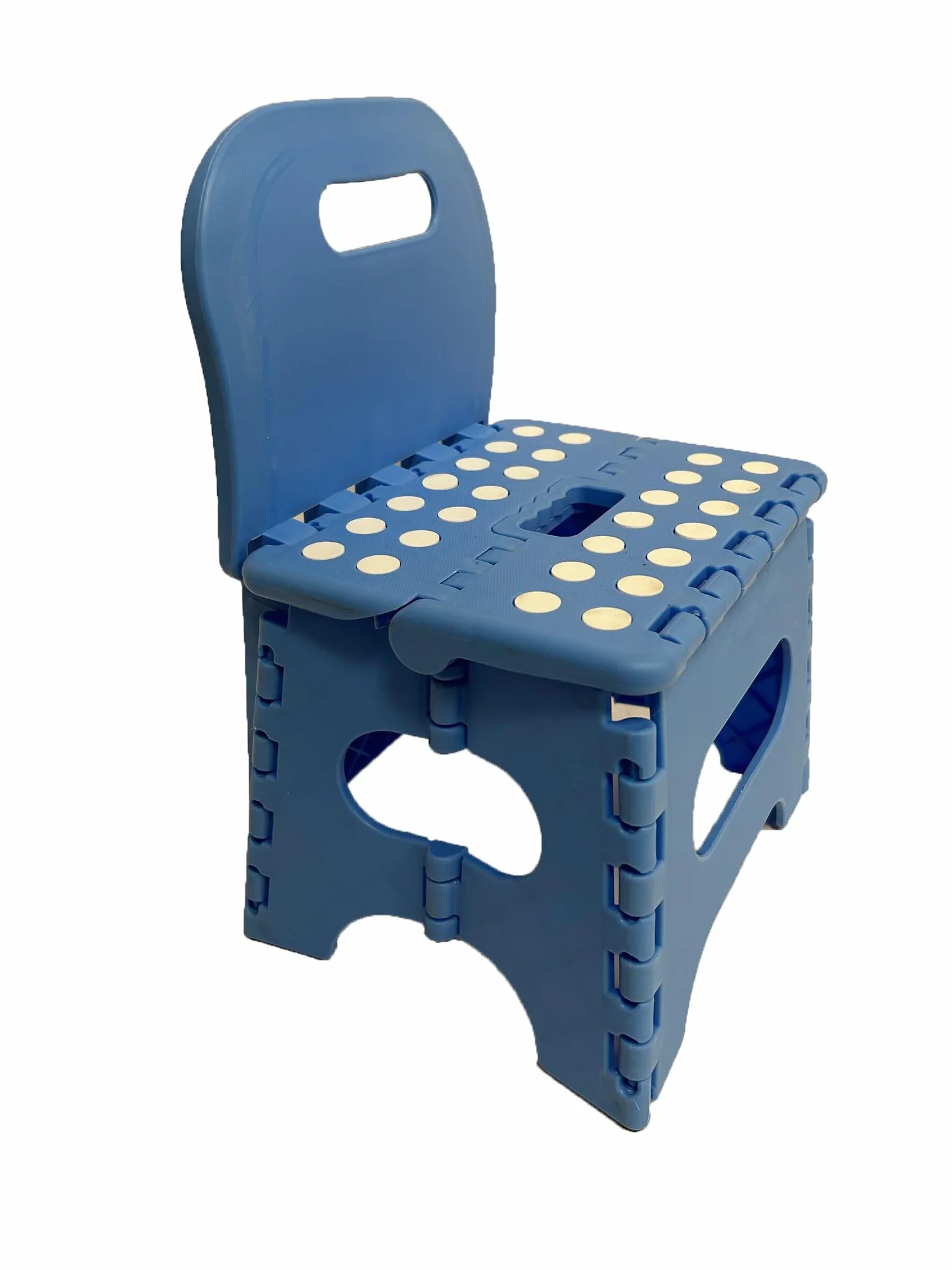Silla infantil, silla infantil, silla de plástico, plegable y portátil, silla para niños, sillón con respaldo, silla y taburete plegable para niños con respaldo