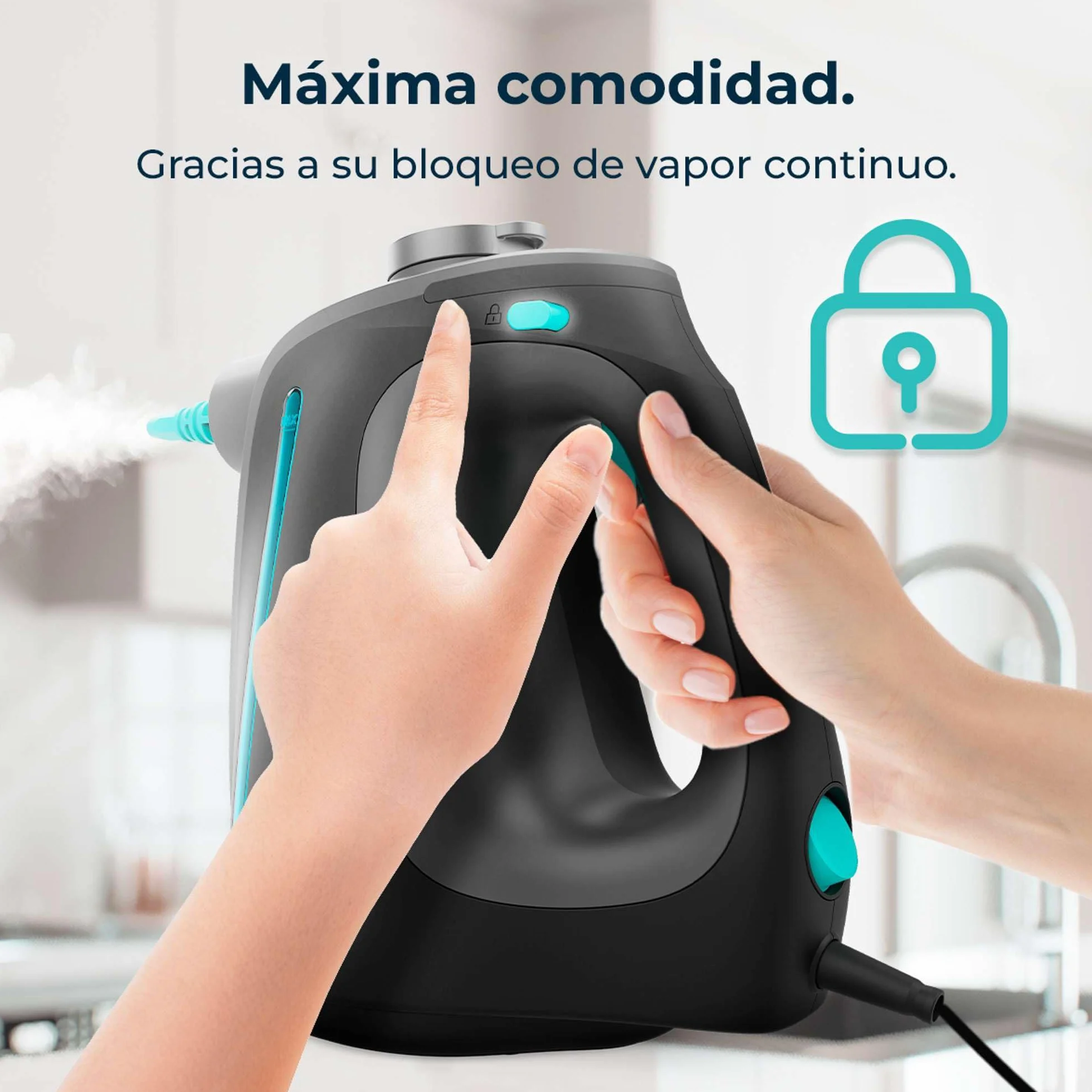 Cecotec Limpiador de Vapor Hydrosteam 1300 Rapid Max X-Treme 1350W 550ml 3 Bares 16 Accesorios