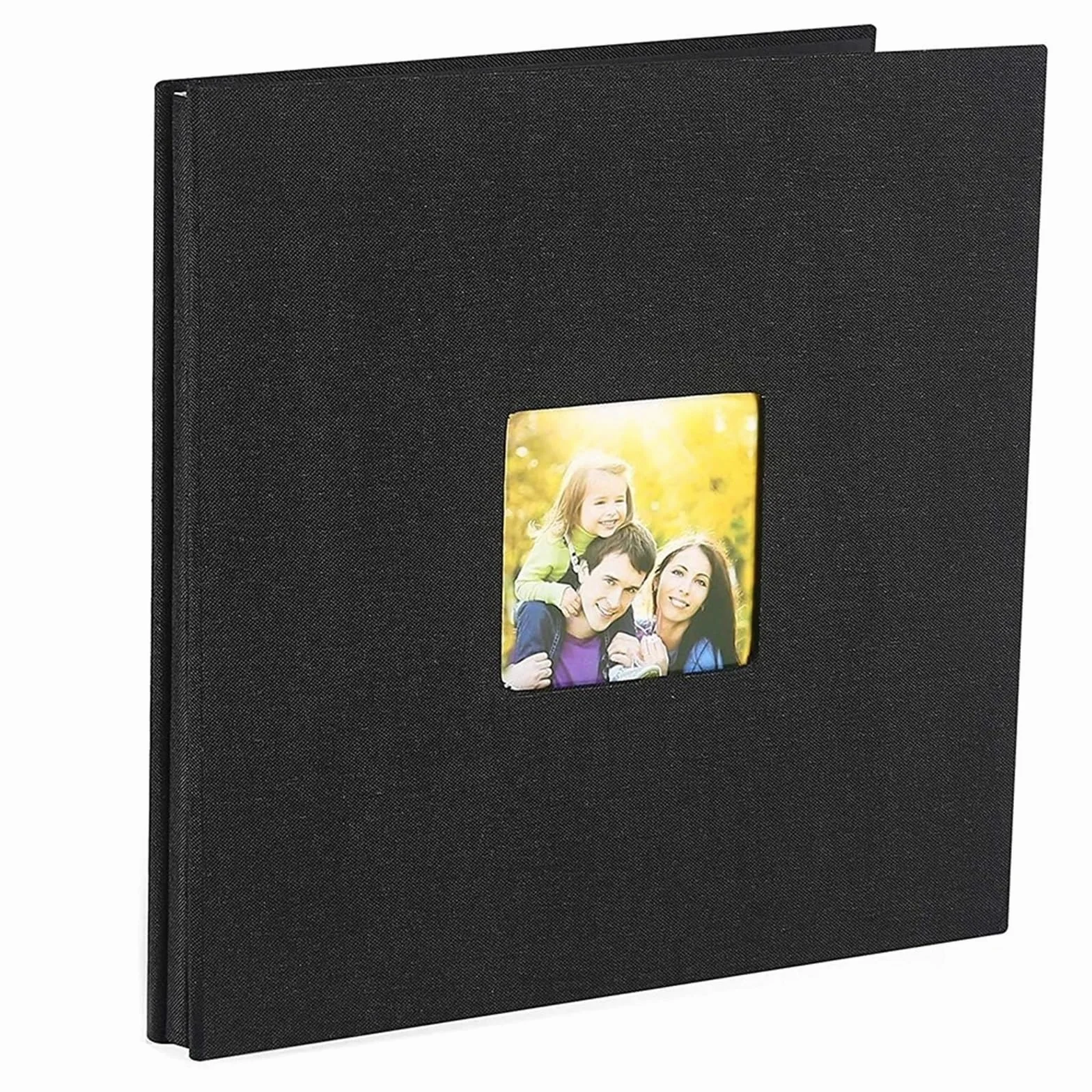 Álbum de fotos, álbum recortes autoadhesivo for boda/familia/amantes, cubierta lino, regalo DIY Para Aniversarios