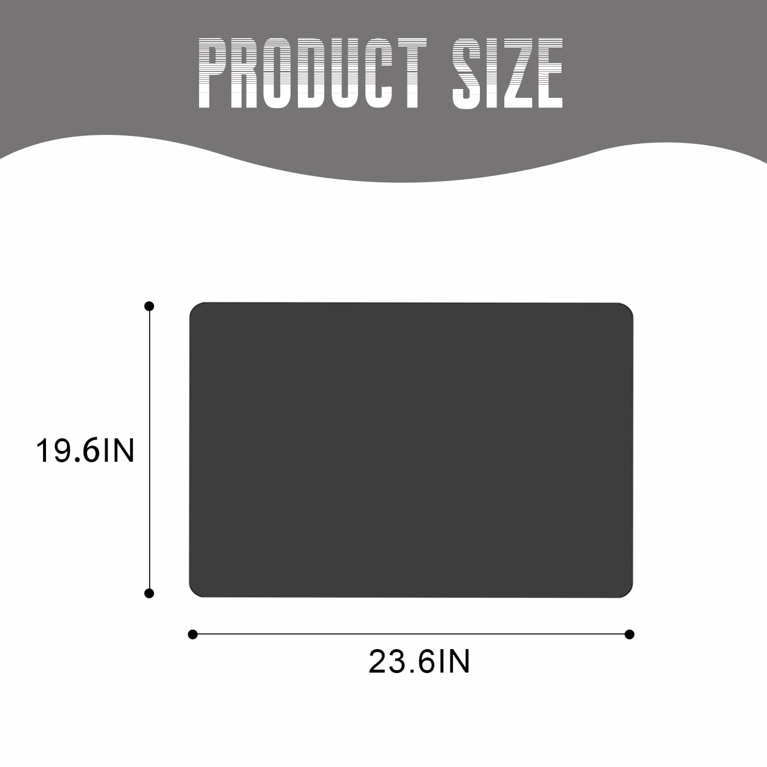 Alfombrilla Cafetera Alfombrilla Escurreplatos con Fondo Antideslizante Estera para Máquina de Café Escurreplatos Protector de Encimera, para Mostrador de Cocina (Gris oscuro, 50cm*40cm)