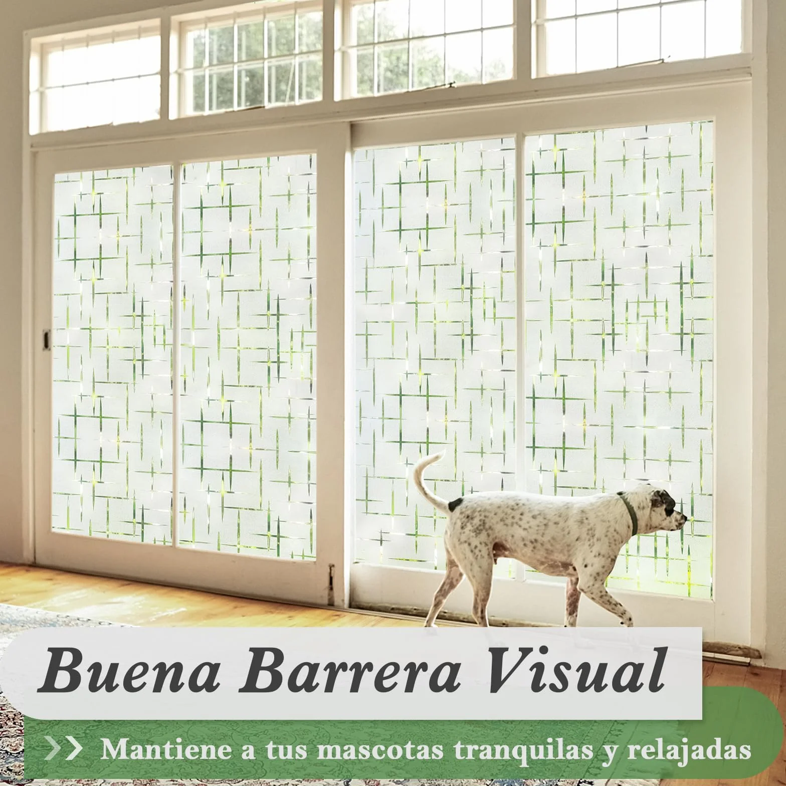 rabbitgoo Vinilos para Ventanas Privacidad, Vinilo Ventana Estatico, Pegatina Anti UV Calor, Lámina Translucido para Ventanas Adhesivo, Vinilo Cristal Reutilizable para Cocina Oficina, 60x200cm