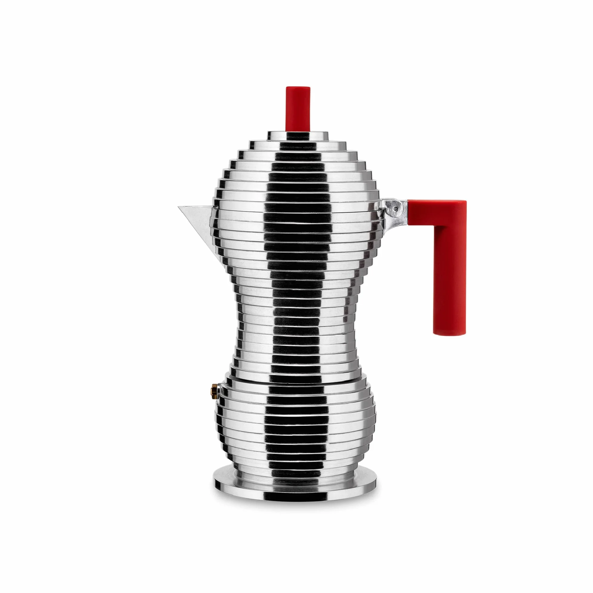 "PULCINA" CAFETERA 6 TAZAS INDUCCIÓN ROJA