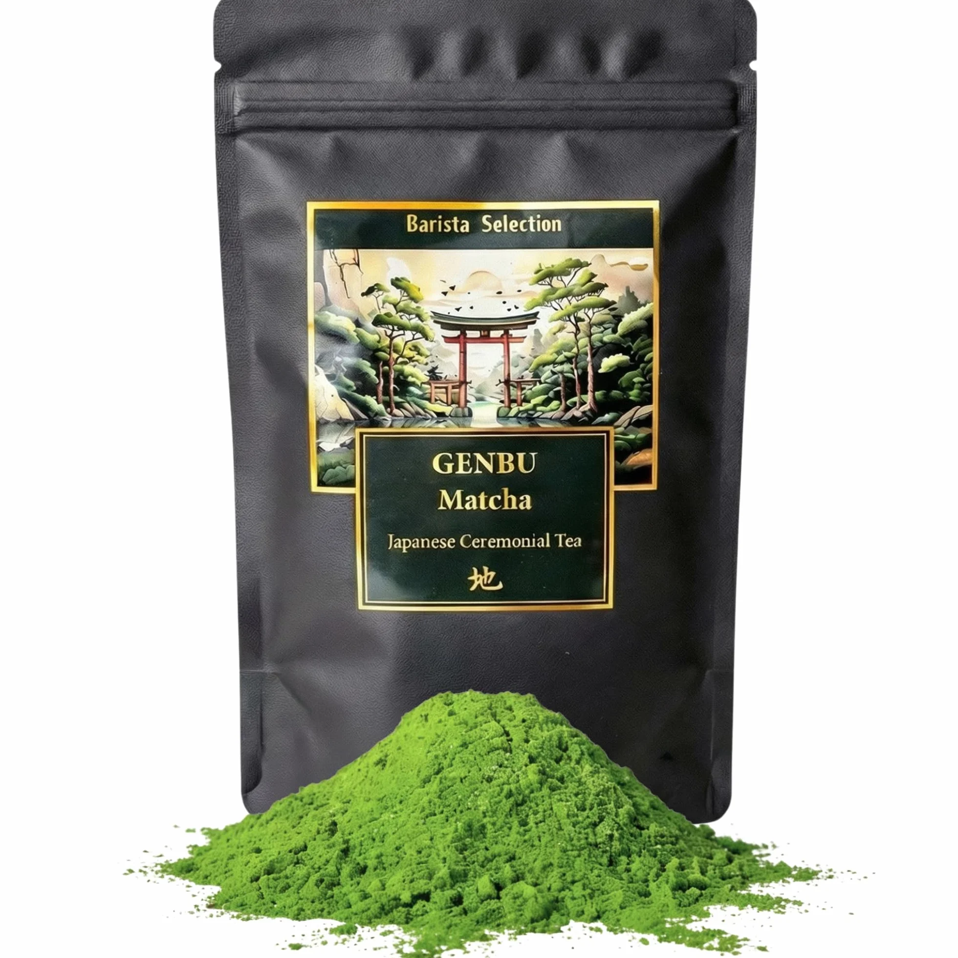 GENBU MATCHA Té Matcha de Grado Ceremonial Premium en Polvo 100% Natural Japonés 100gr