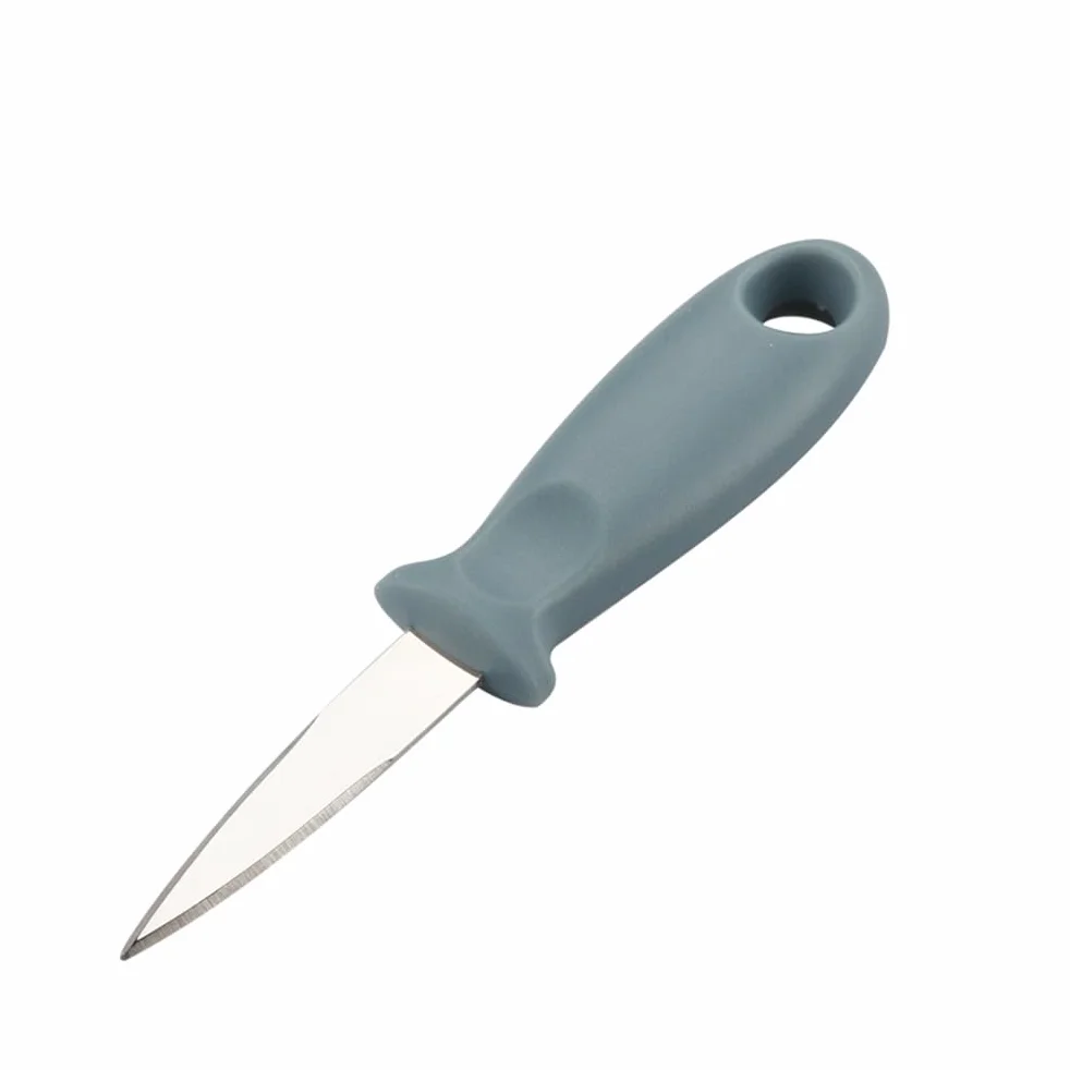 GALPADA Cuchillo Abridor De Ostras De Acero Inoxidable Con Mango De Plástico Antideslizante Y Protector De Mano Herramienta Para Abrir Almejas Y Mariscos En Casa