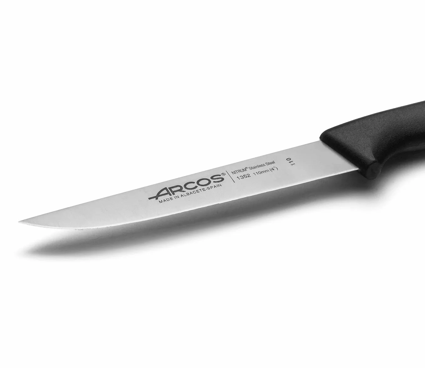 Arcos Series Niza - Juego de Cuchillos Cocina, 6 Piezas, Cuchillos Verduras 110 mm, + Cuchillo Mesa, Envase 100% Ecológico, Acero Inoxidable NITRUM