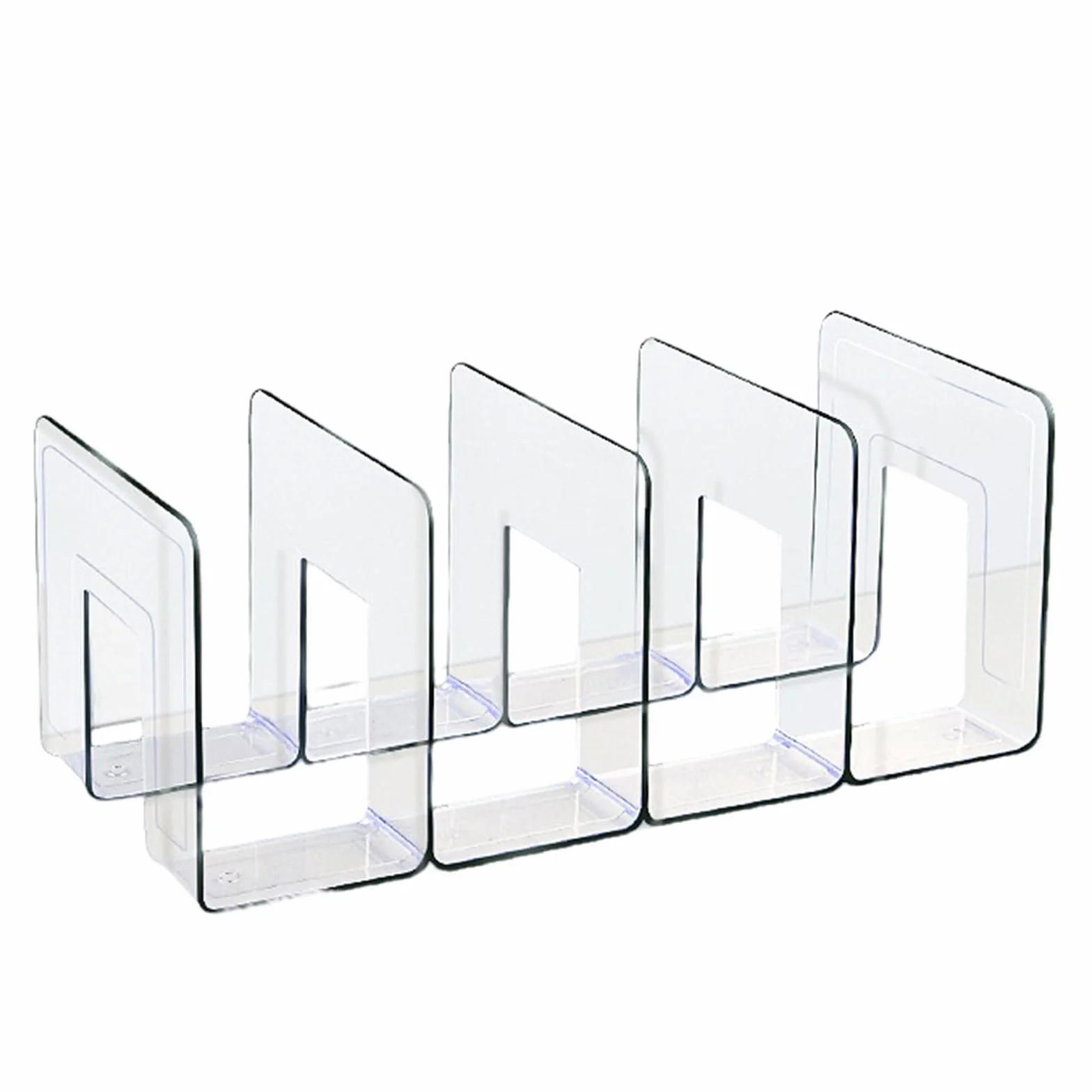 Elegante organizador de bolsos de acrílico transparente y resistente, divisor de estante de 4 secciones para armario y soporte de exhibición, soporte de almacenamiento, soporte para bolso de vestidor