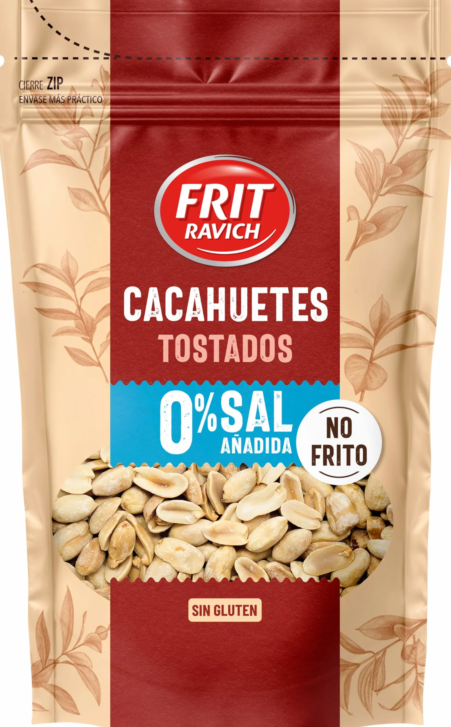 Frit Ravich Cacahuete Tostados sin Sal, 120g