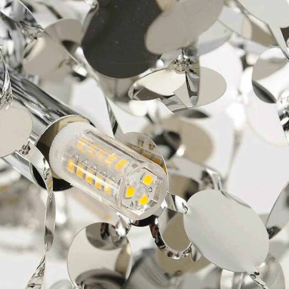 Colgante moderno para el accesorio de iluminación de la sala de estar del guardarropa, pequeño durante la luz, candelabros de fuegos artificiales creativos, candelabro de arte de acero inoxi