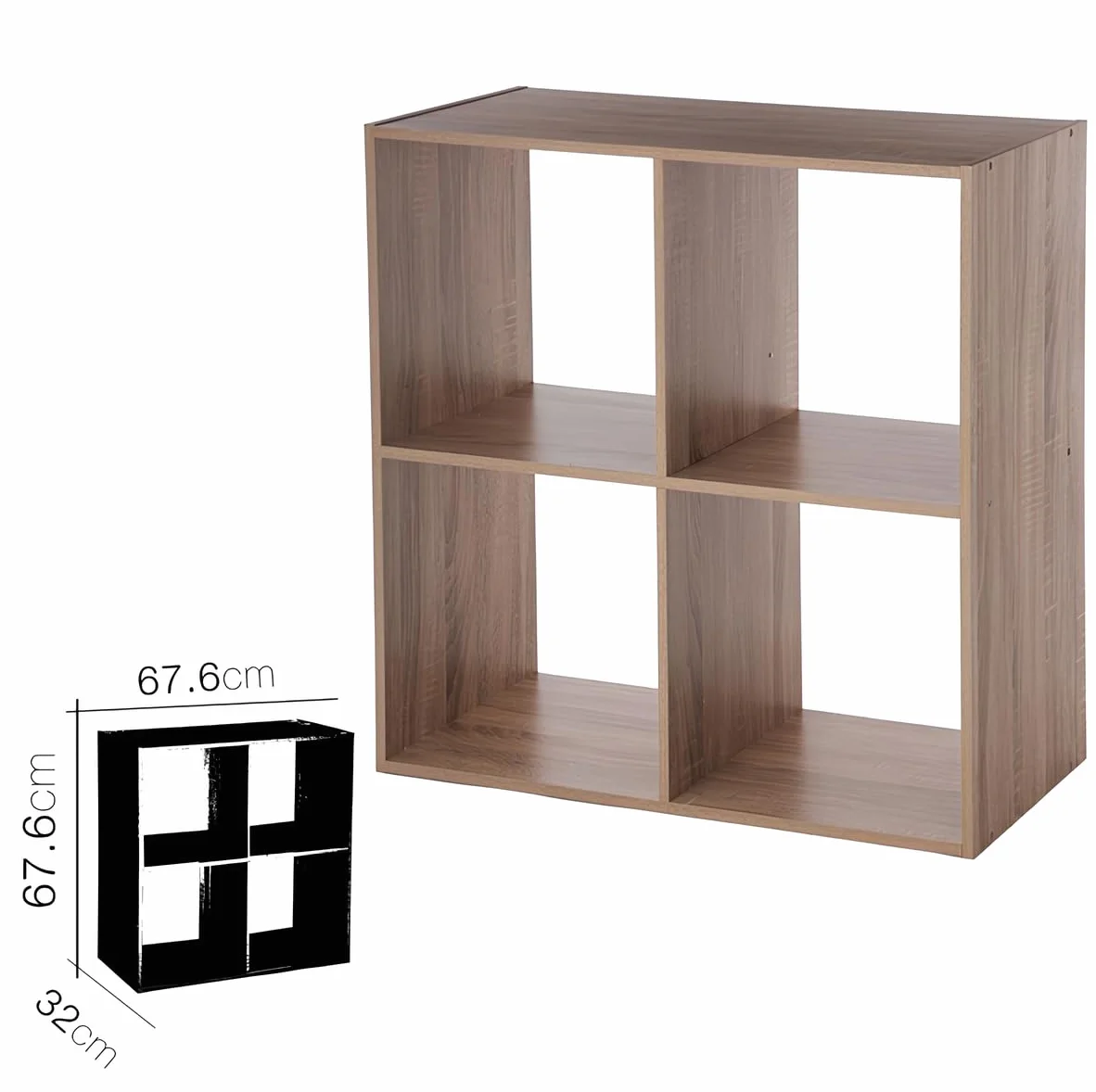 Estantería 4 Cubos 67.6 x 32 x 67.6 cm