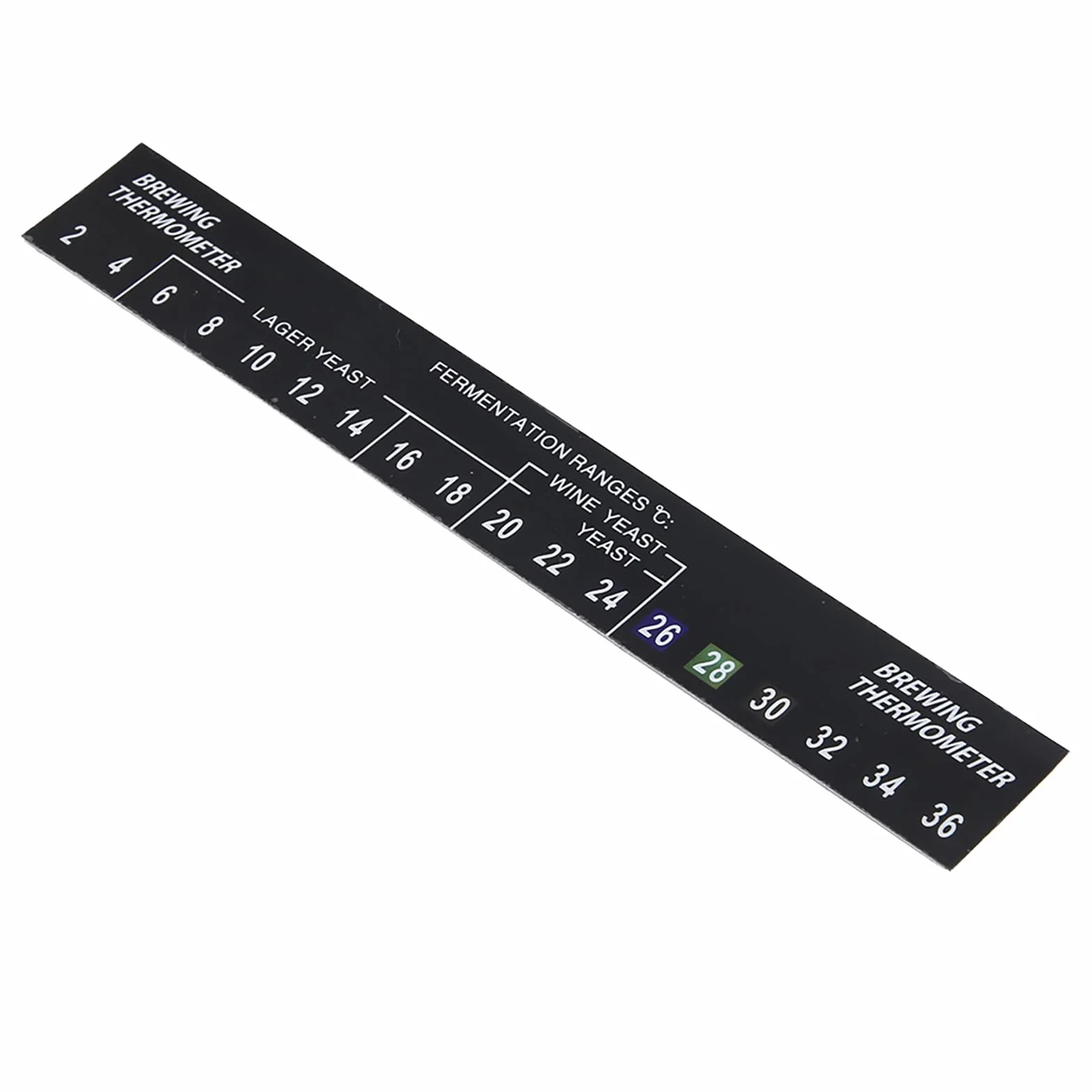 Tiras de Temperatura, 5 Piezas Stick On Termómetro Tira Adhesiva LCD Termómetro Etiqueta Pantalla Digital de Temperatura para Fermentar Cerveza Vino Cerveza Kombucha