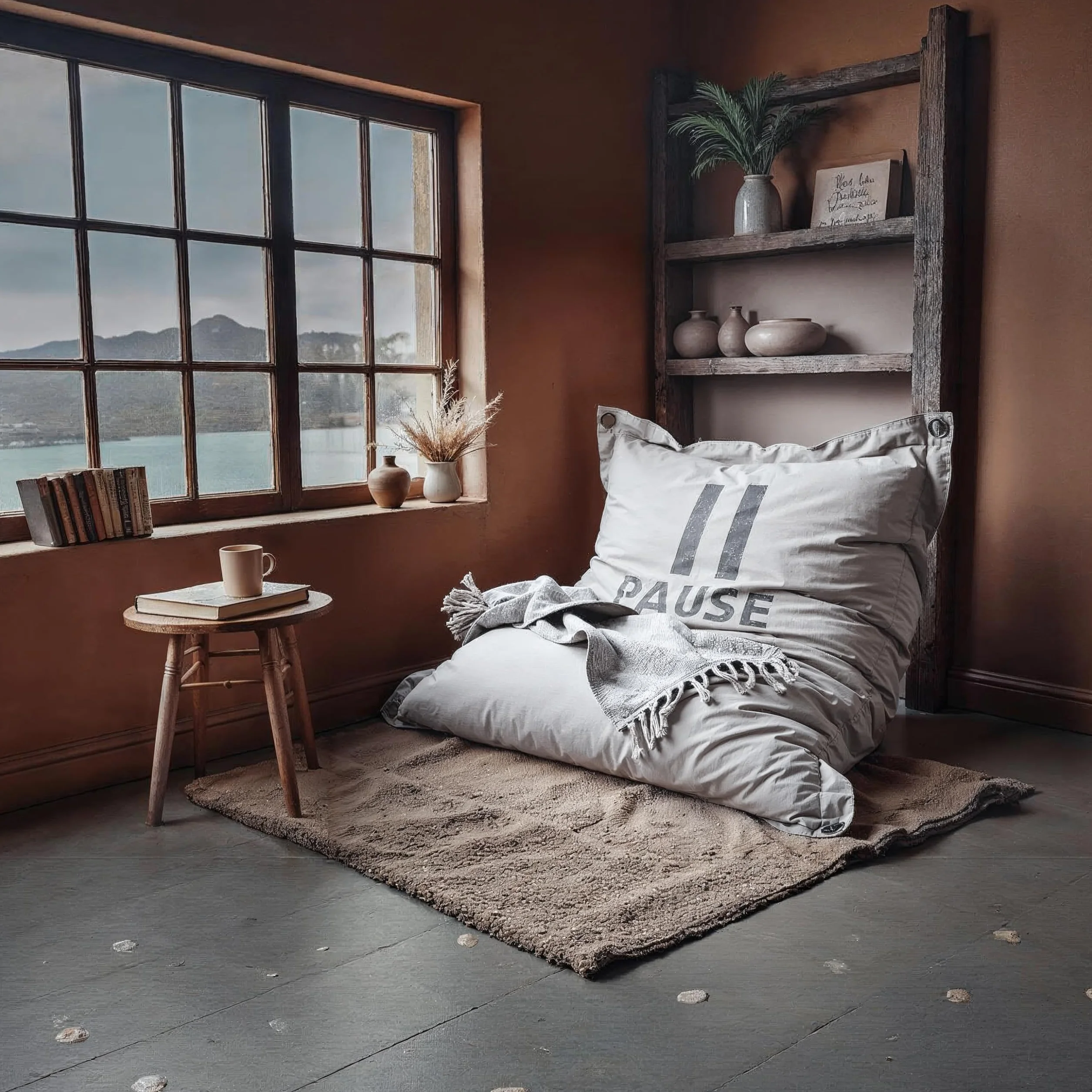 Aiire Sillón Puff Gigante de Diseño - [180x140] Sofa Puf con Relleno Incluido XXL - Bean Bag Chair Salon para Jóvenes y Adultos Moderno - Lavable y Desenfundable - Cojin de Suelo Grande Pause Gris