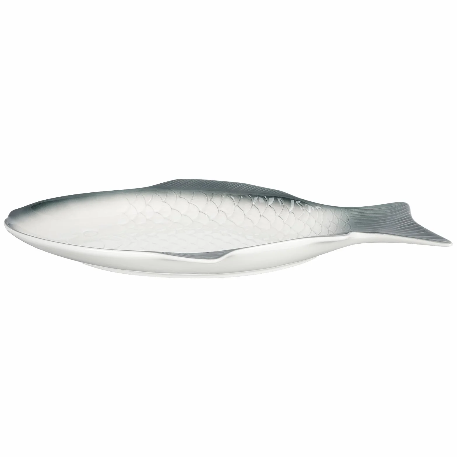 SECFOU Bandeja de Pescado de Cerámica Verde Oscuro de 15 Pulgadas para Servir y Cocinar al Vapor en Eventos y Comidas Diarias