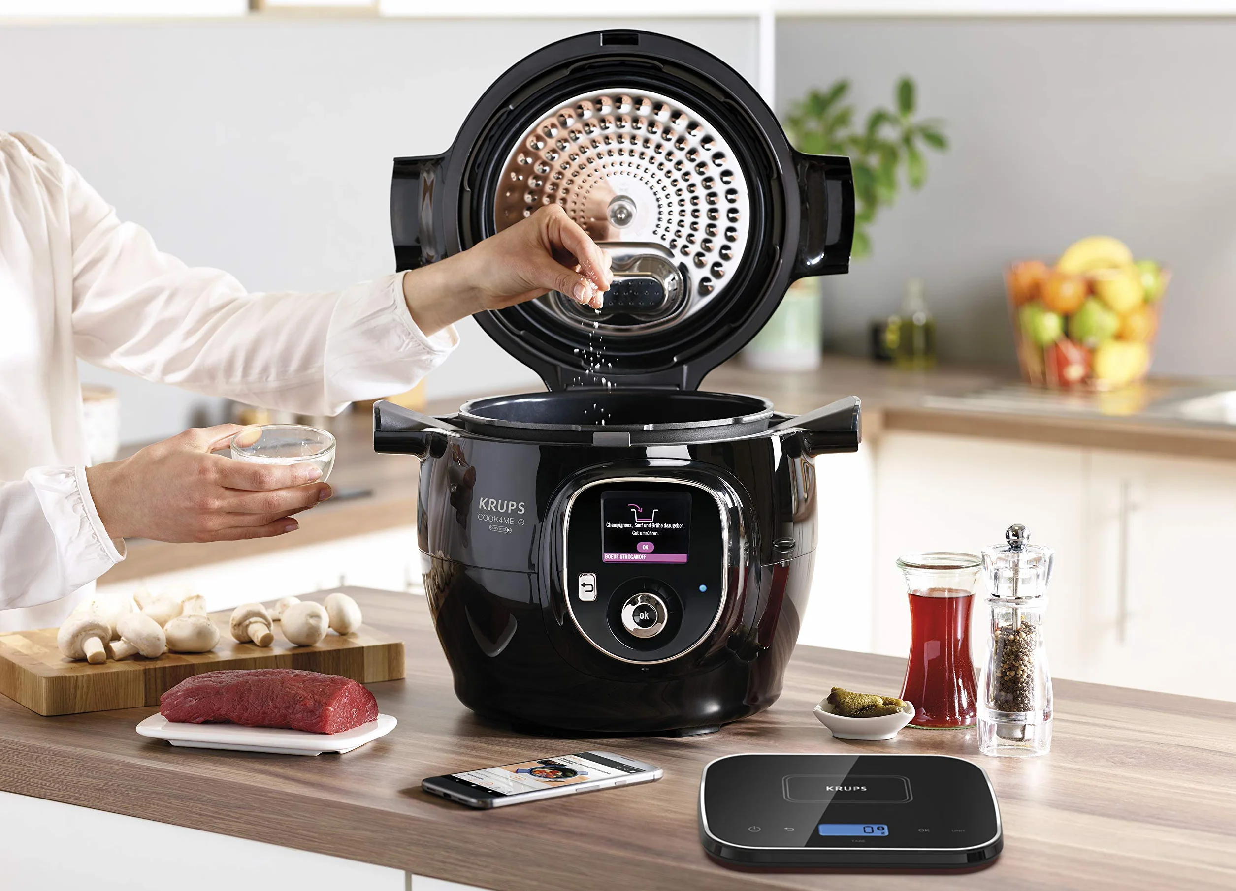 Krups CZ8568 Cook4Me Multicooker 1600 W 6 L Negro Gris