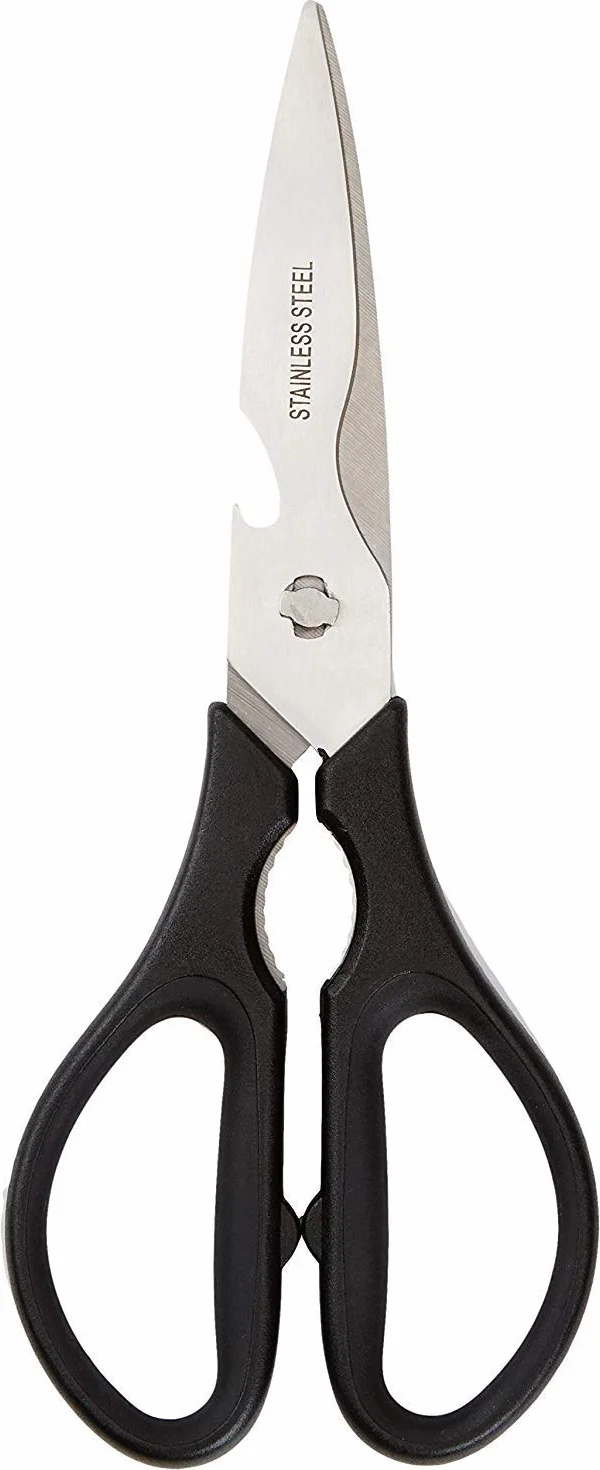Amazon Basics Tijeras de Cocina multifunción 20,32 cm Negro