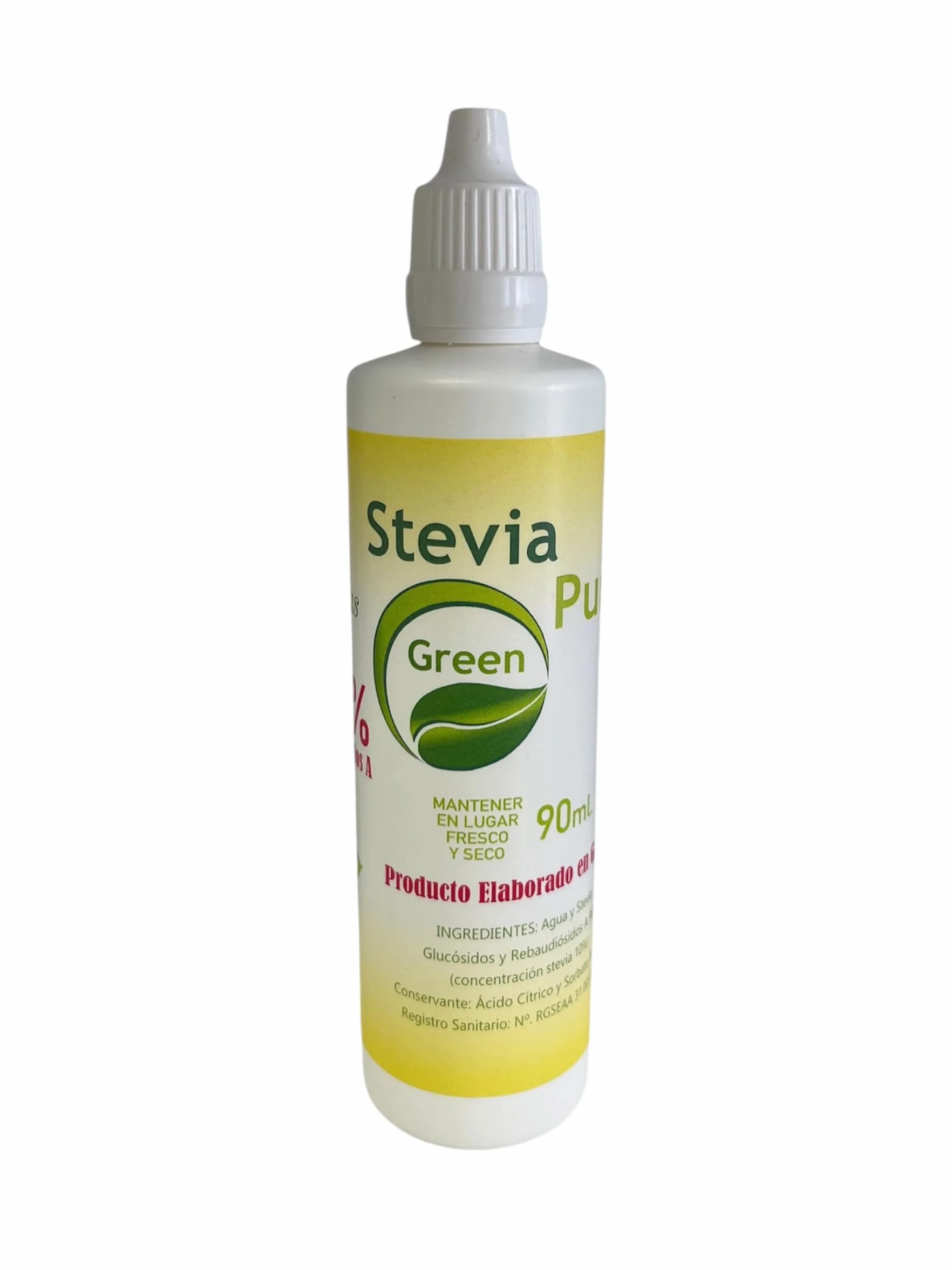 Stevia Gallega Pure Green Stevia Líquida Edulcorante Vegano Sin Calorias 90 ml