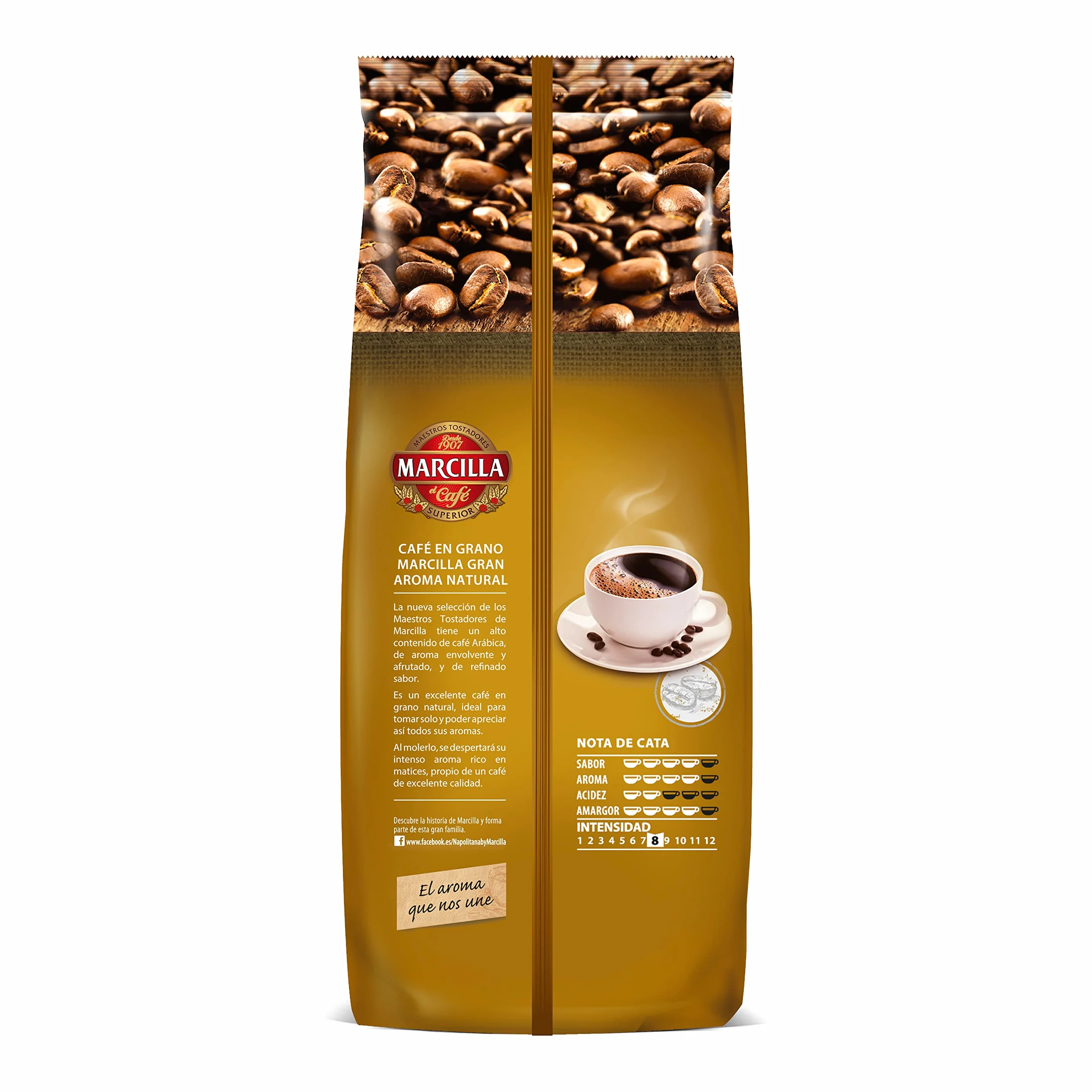 Marcilla Café Grano Gran Aroma Natural 1000g