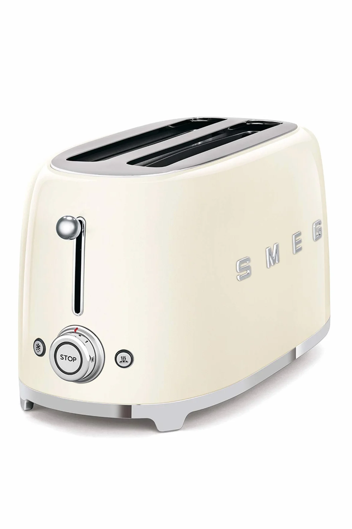 SMEG TSF02CREU, Tostadora de 4 rebanadas 50's Style, Cream