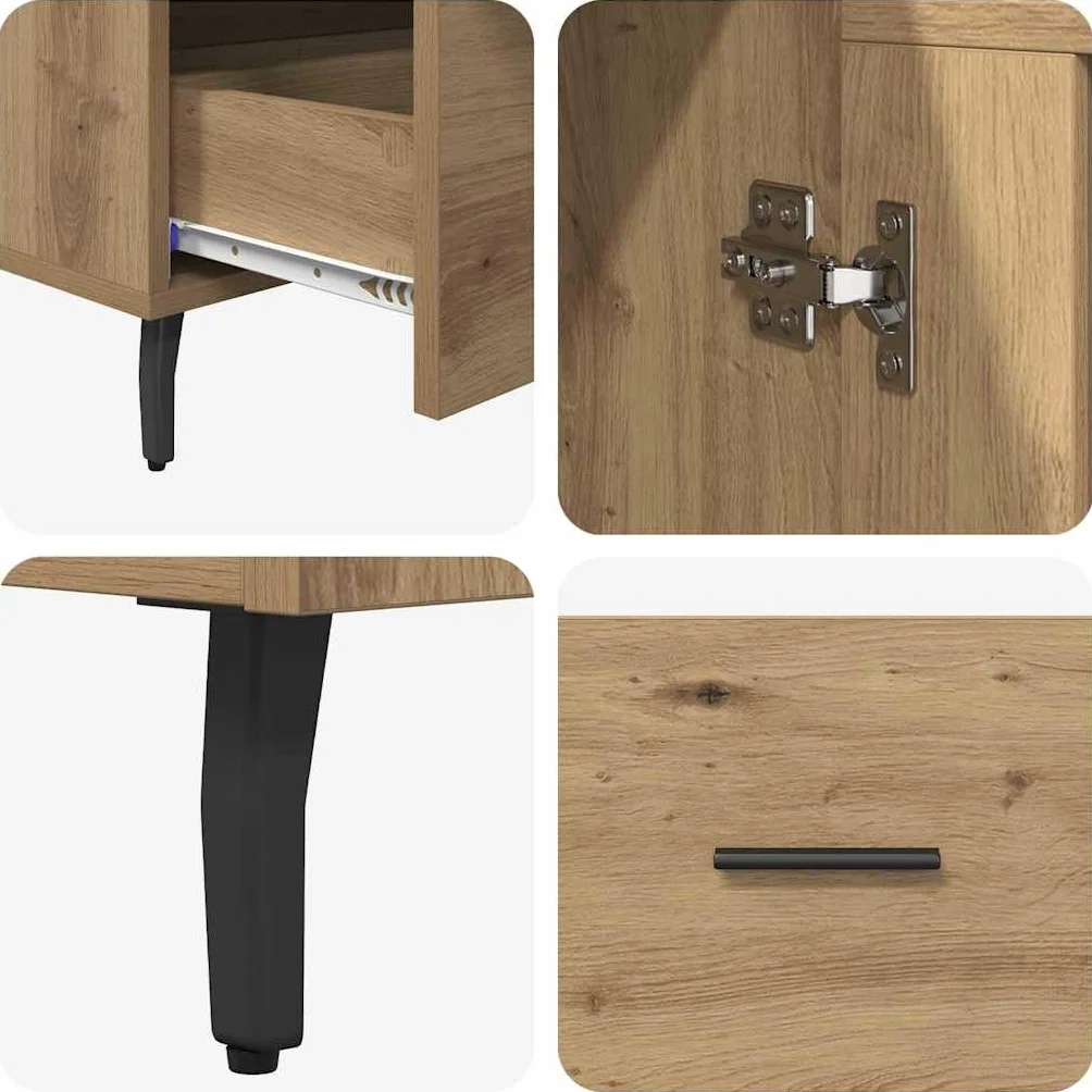 Genérico Alacena Roble Artesanal 69,5 x 31 x 115 cm Madera contrachapada,Mobiliario,Armarios y Almacenamiento,Aparadores-882542