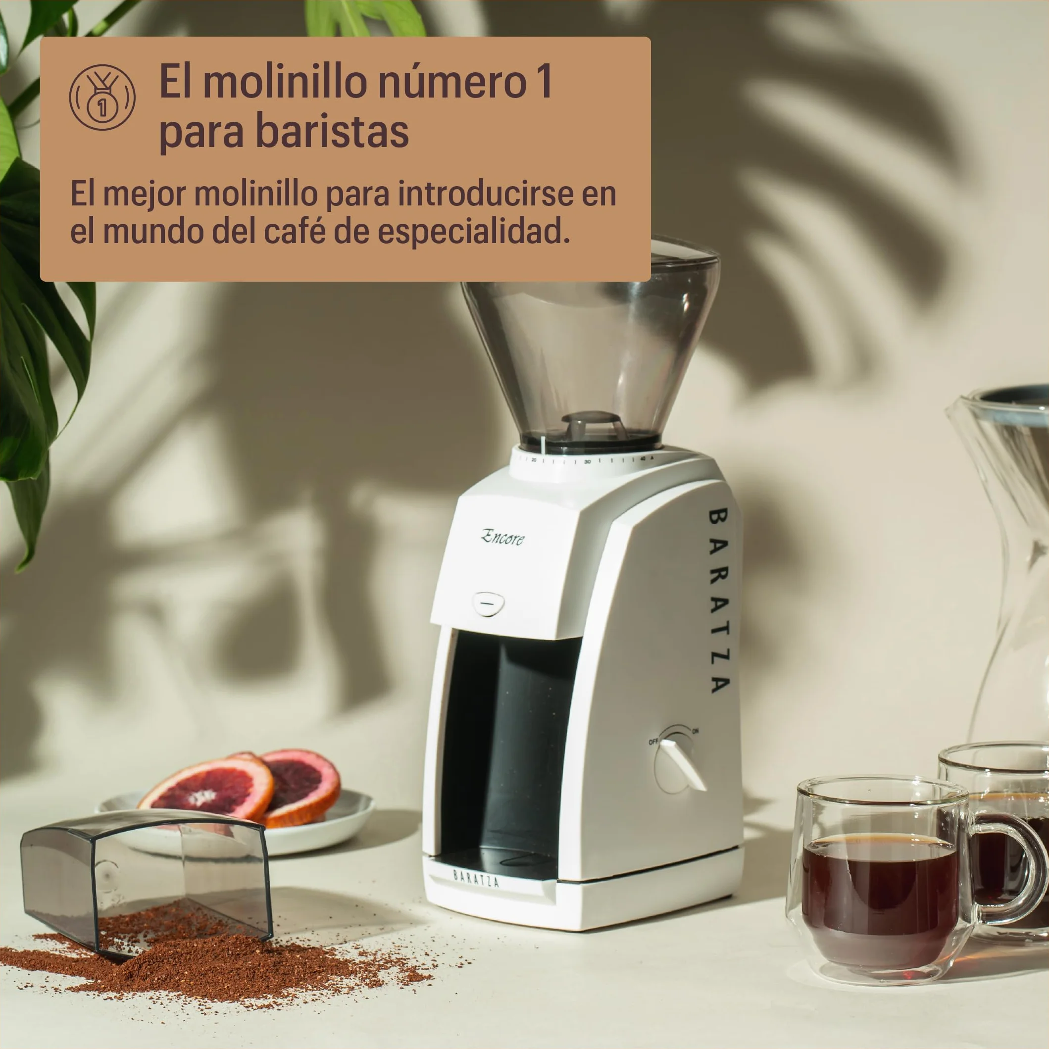 Baratza - Encore 230V Molinillo Eléctrico de Café en Grano - Coffee Grinder con 40 Ajustes, Negro