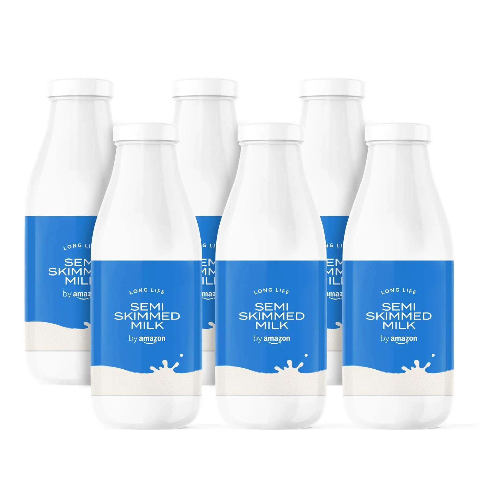 Leche Semidesnatada by Amazon, 6x1L