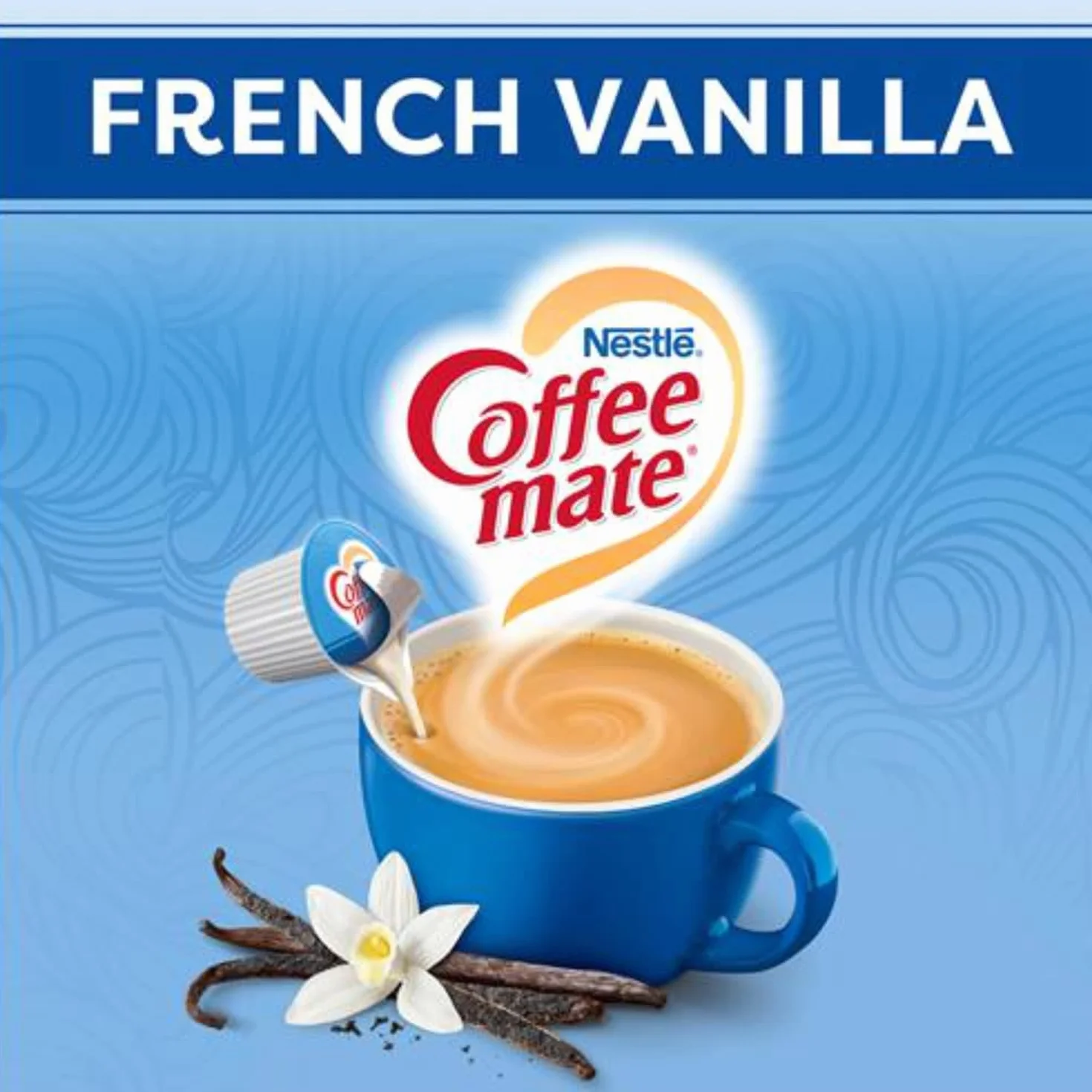 Nestle Coffee Mate Crema líquida para café vainilla francesa caja 50 unidades paquete 2