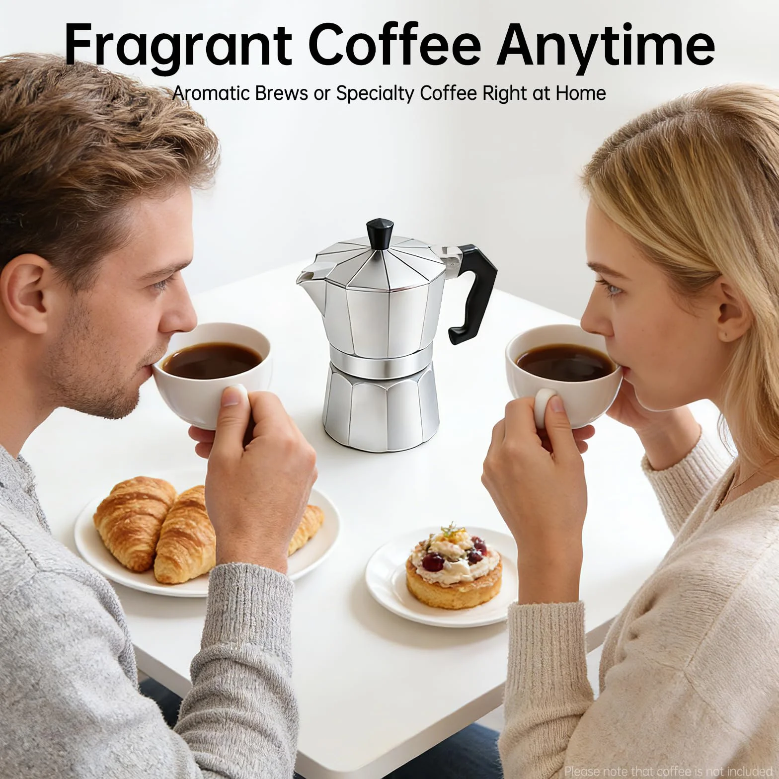 Cafetera espresso eléctrica 6 tazas 3 tazas