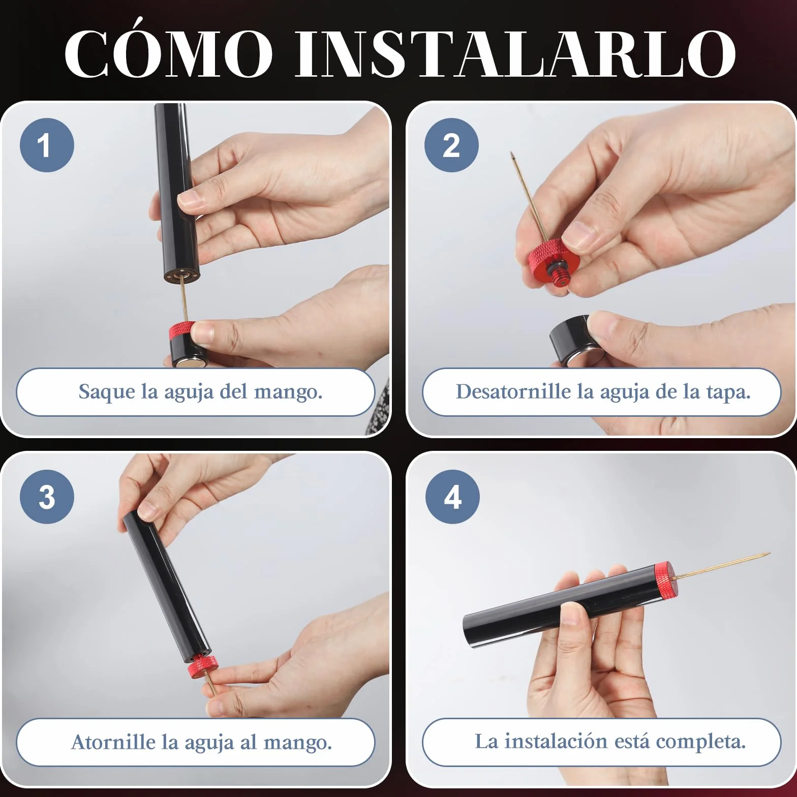 Elegear Sacacorchos Profesional Aleación de Aluminio, Abridor de Vino Aire Comprimido, Rojo