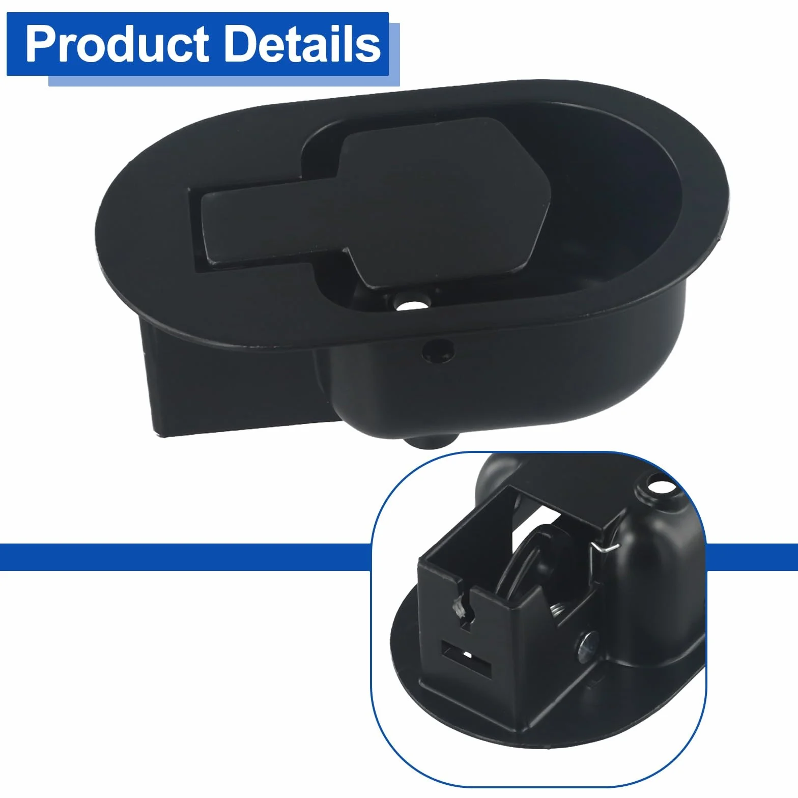 Palanca de repuesto de metal para sillón reclinable, palanca de repuesto para sofá, interruptor de liberación de aleación de aluminio ovalado negro, se adapta a cables de 6 mm y 3 mm