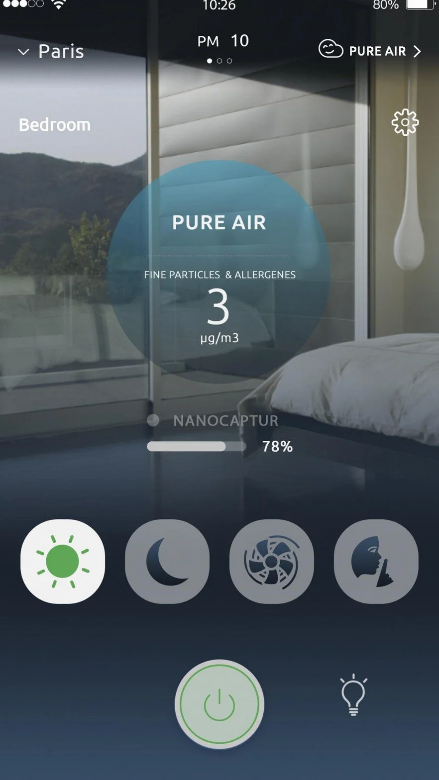 Rowenta Intense Pure Air Connect XL PU6080 - Purificador de Aire, 4 niveles de filtración hasta 140 m² con sensor de nivel de contaminación y gas de ajuste automático conectable mediante app
