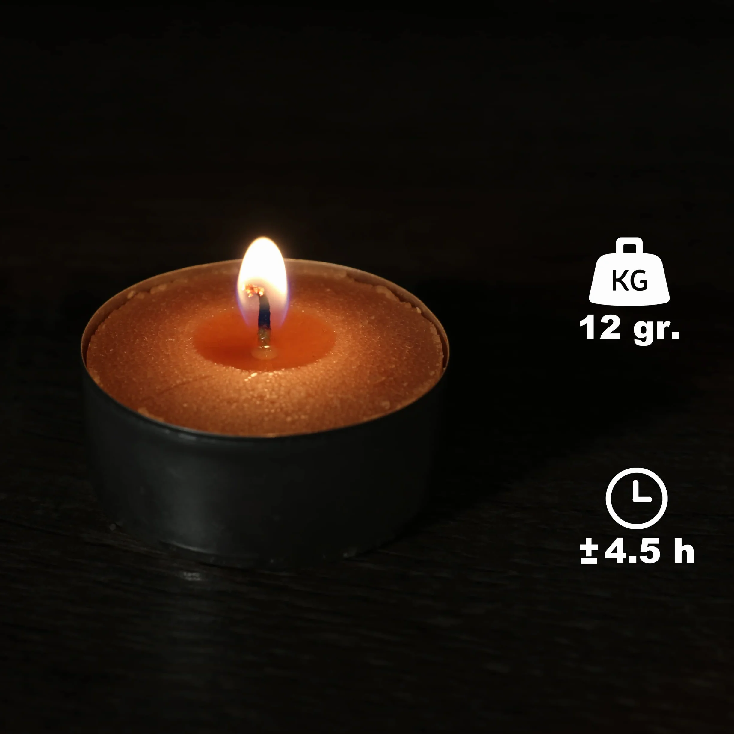 Velas de Té Perfumadas Pack de 40, 4.5 Horas, Vainilla para Aromaterapia y Decoración