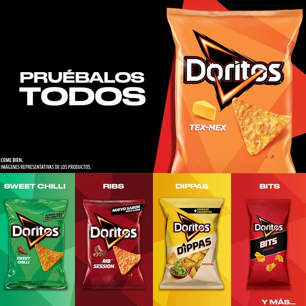 Doritos Tex Mex Nachos con sabor a queso 140gr