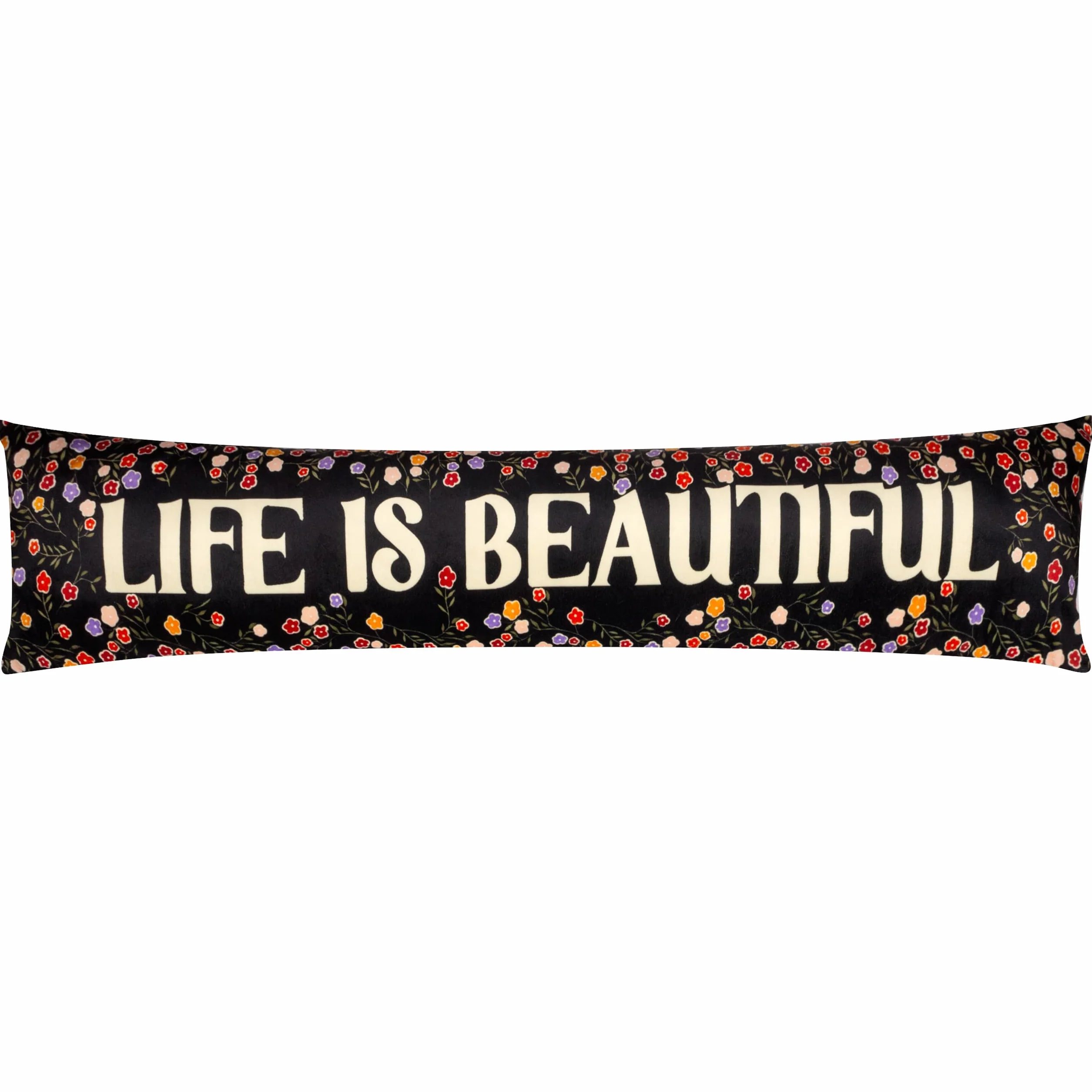 Furn La Vida Life Is Beautiful Funda Burlete de Terciopelo - Multicolor - 20x92cm