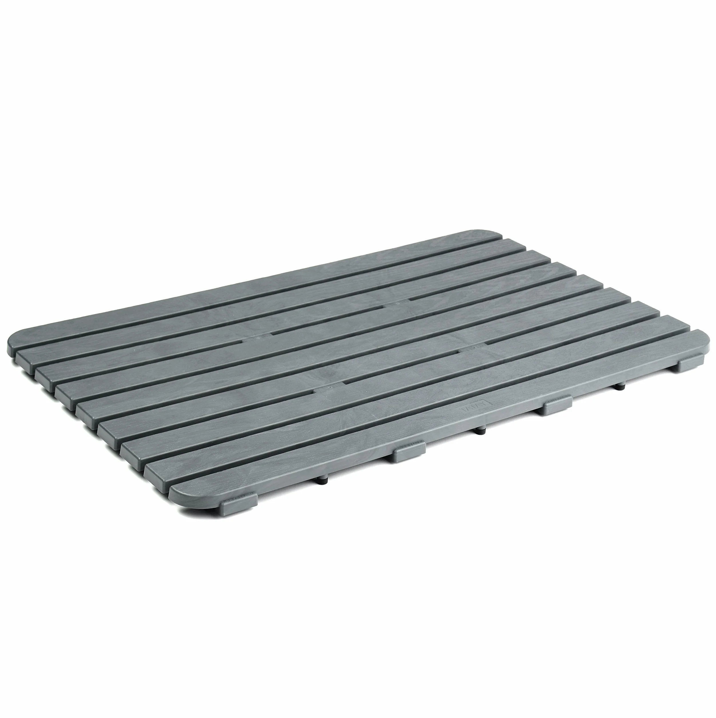 Tatay Tarima de Ducha Rectangular Plástico Resistente, Efecto Madera, Antideslizante, Anti-UVA