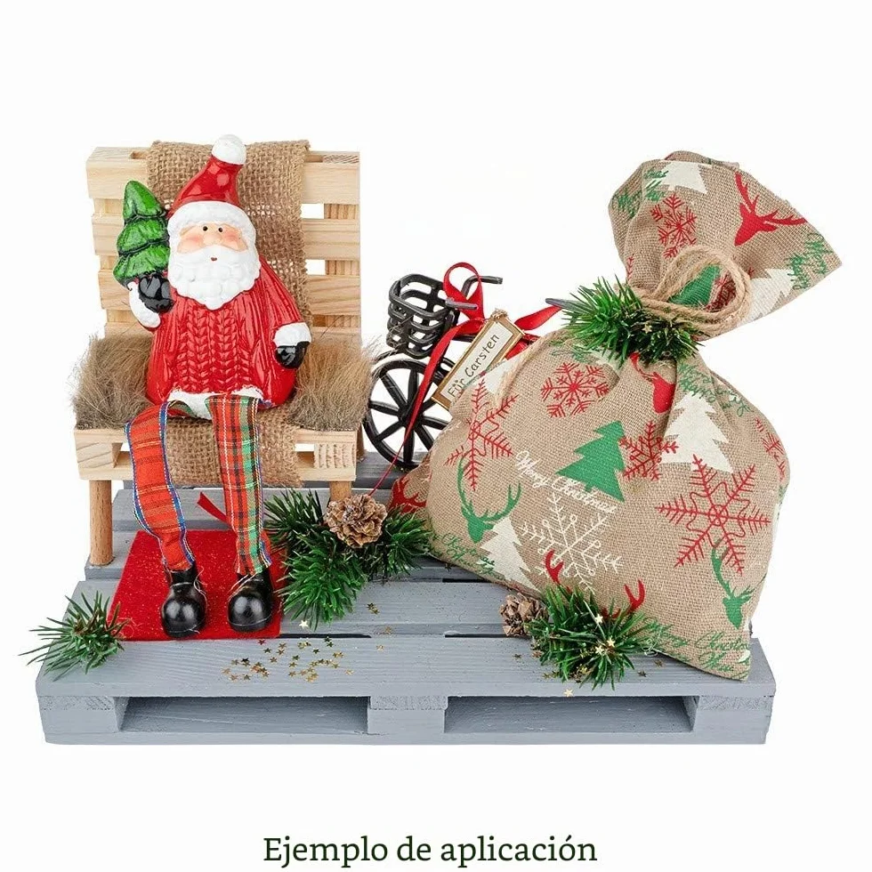 Ideen mit Herz Minipalés de madera decorativos 24 x 16 x 2,5 cm 2 unidades
