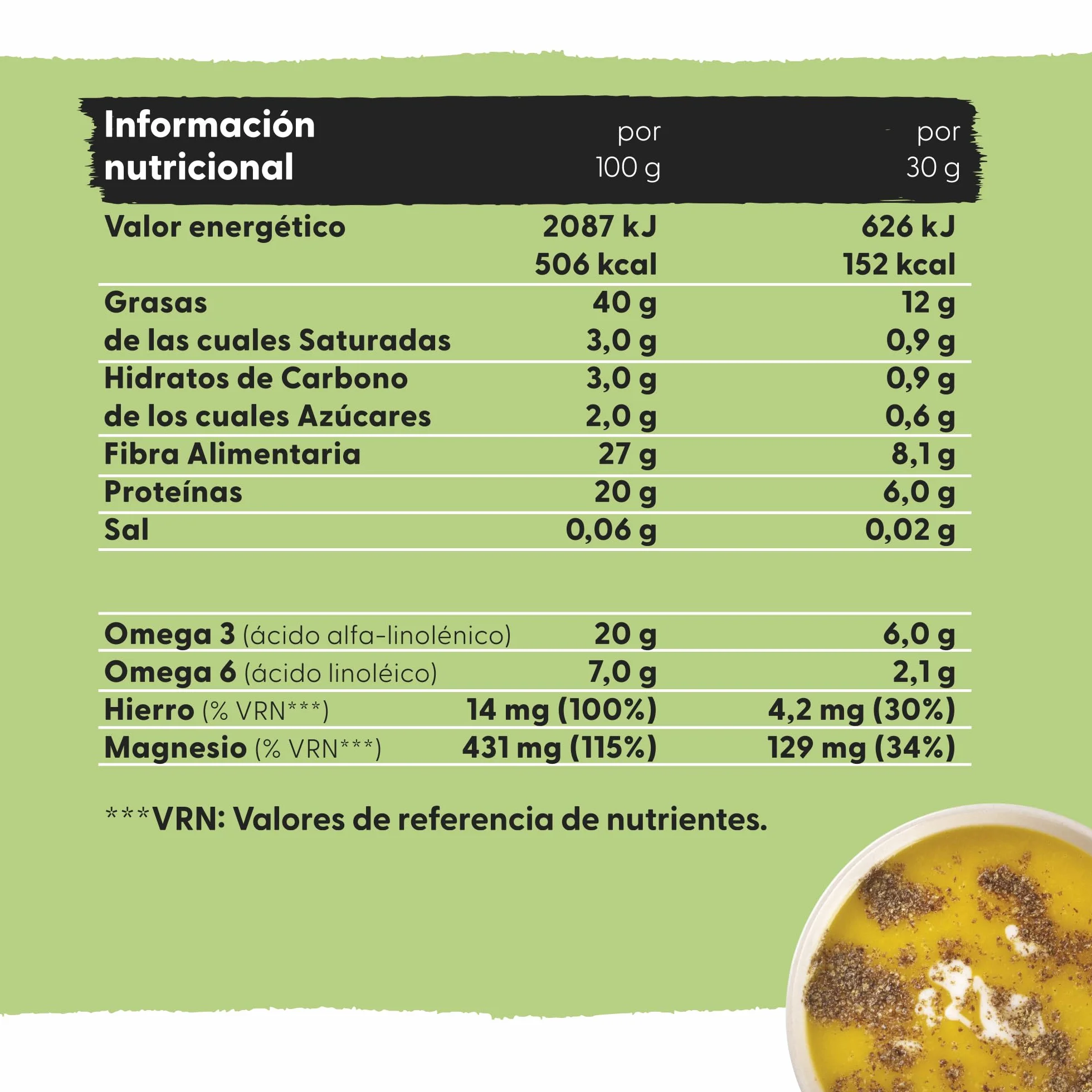 Semillas Molidas Essential Lino Marrón Molido 200g Bio