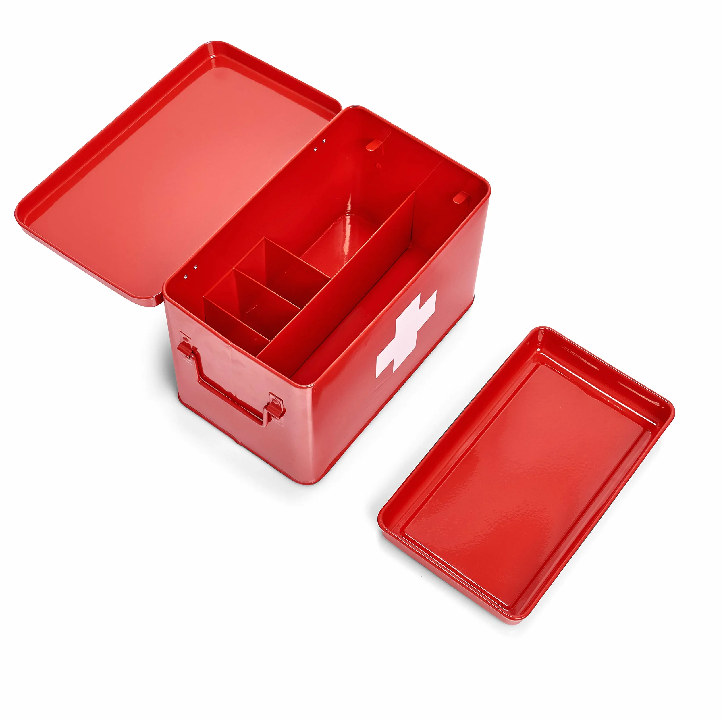 Zeller Botiquín Metal Rojo 32x19.5x20 cm